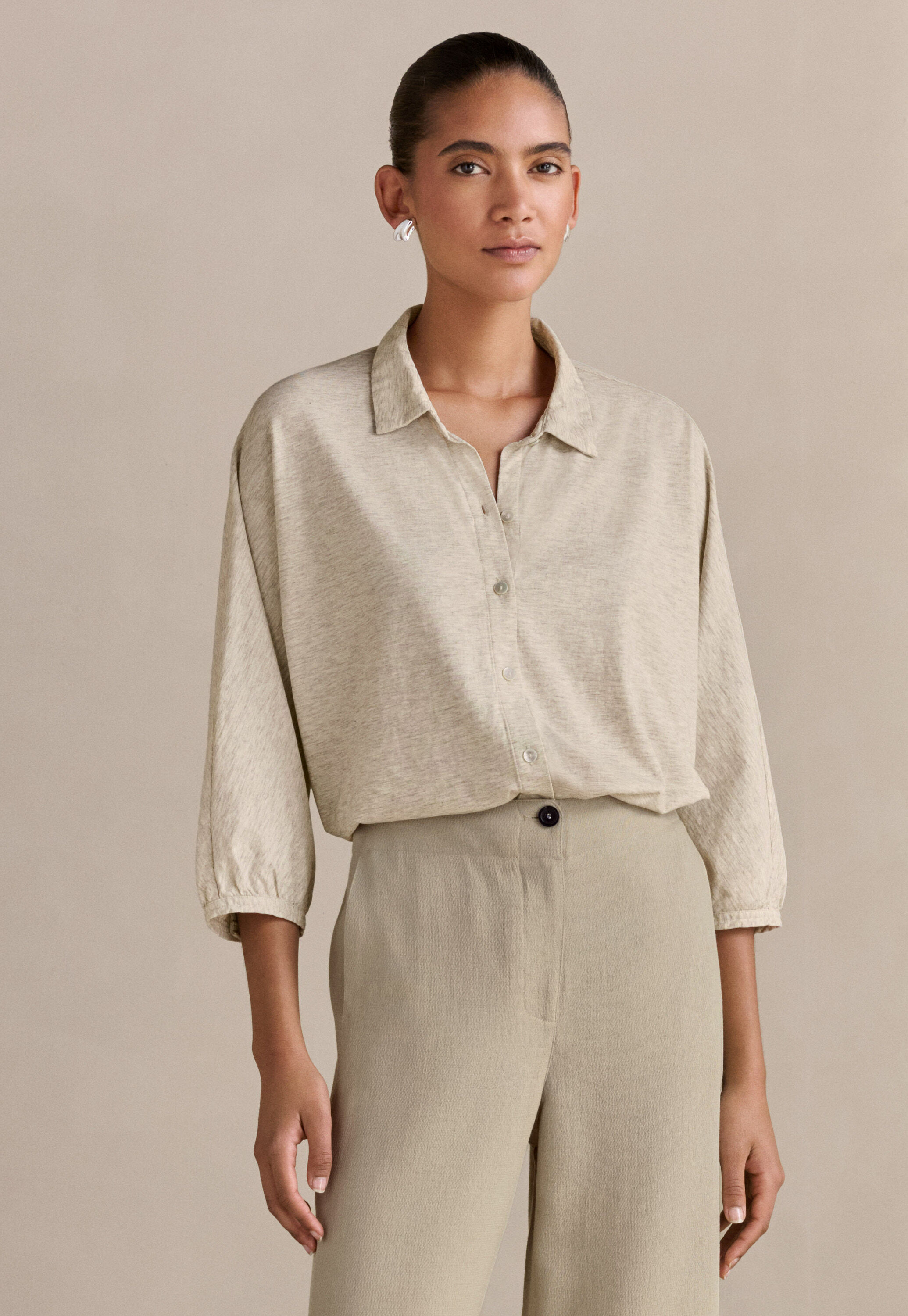 Collared cardigan