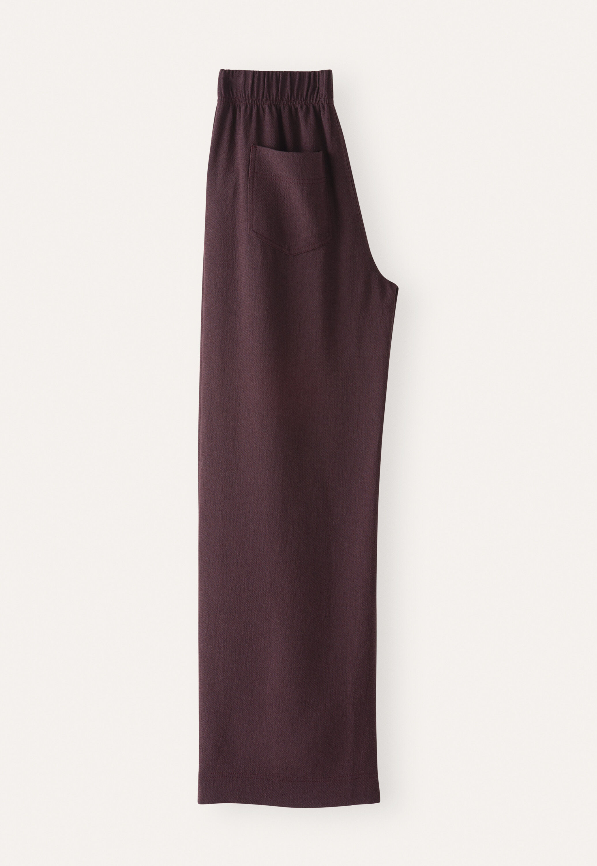 Tailored wide-leg trousers, Claret, large