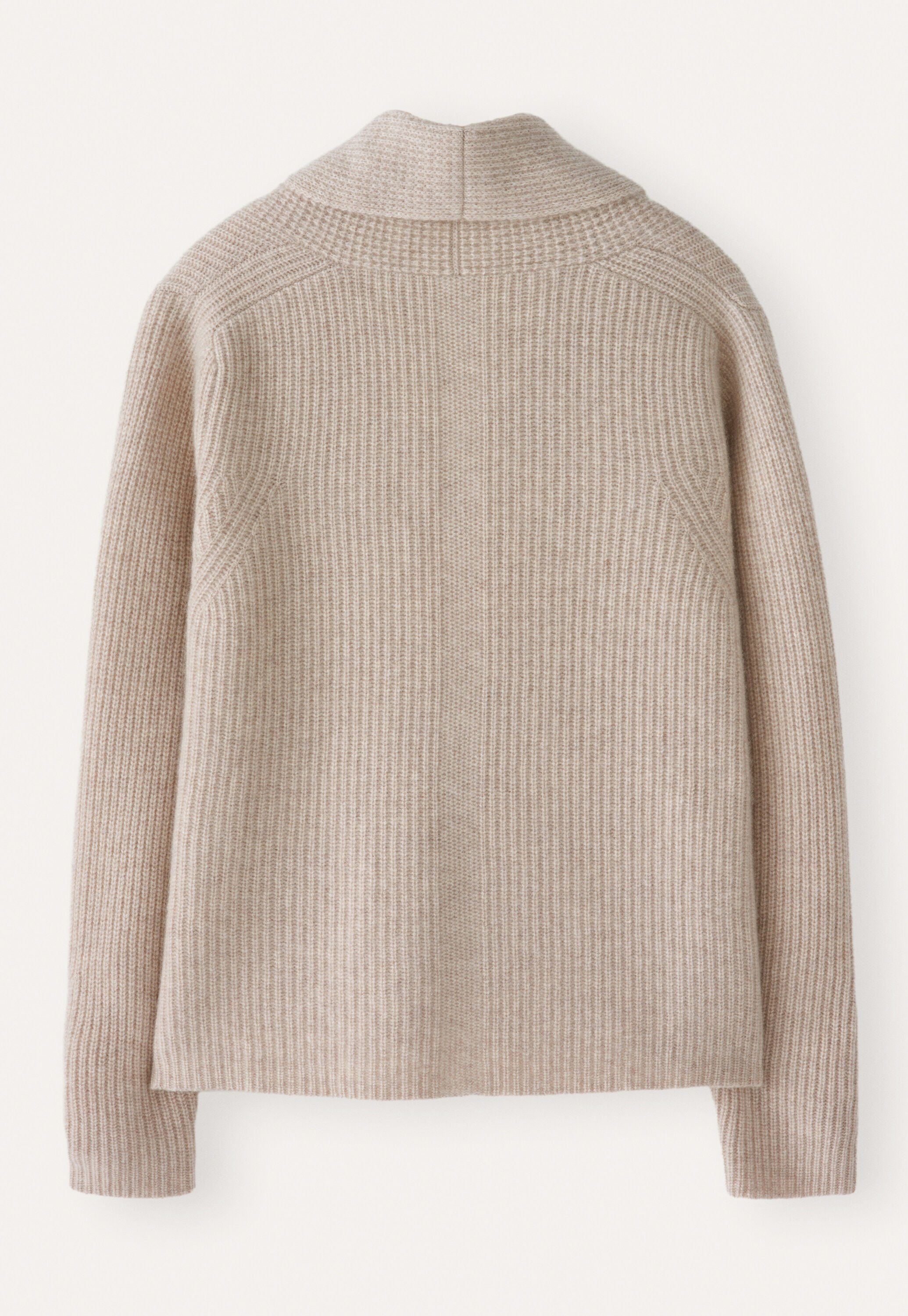 Shawl-collar cardigan, Ecru fawn, large