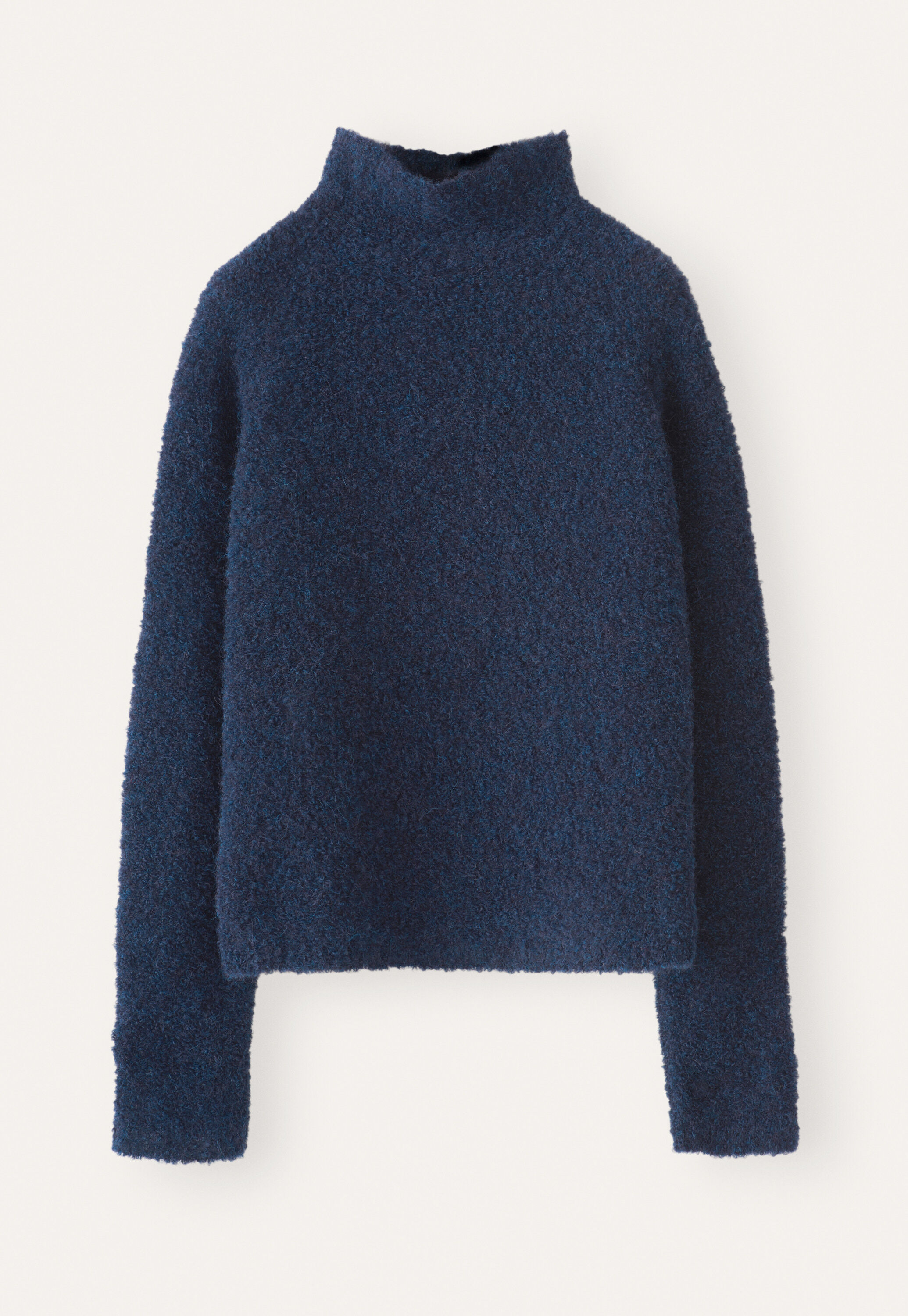 Funnel-neck sweater, Dark petrol, large