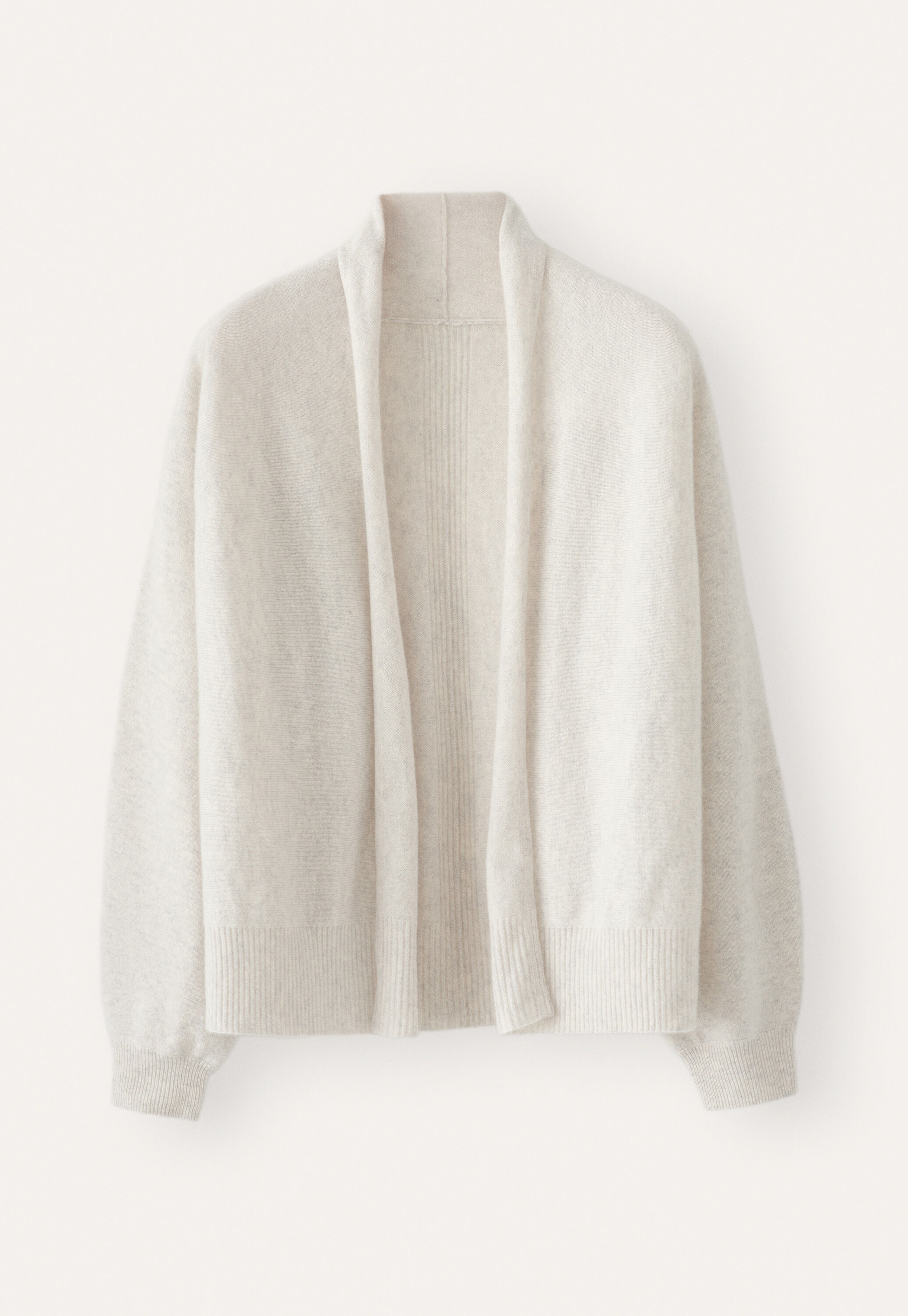 Dolman shawl-collar cardigan, Grey pearl, large