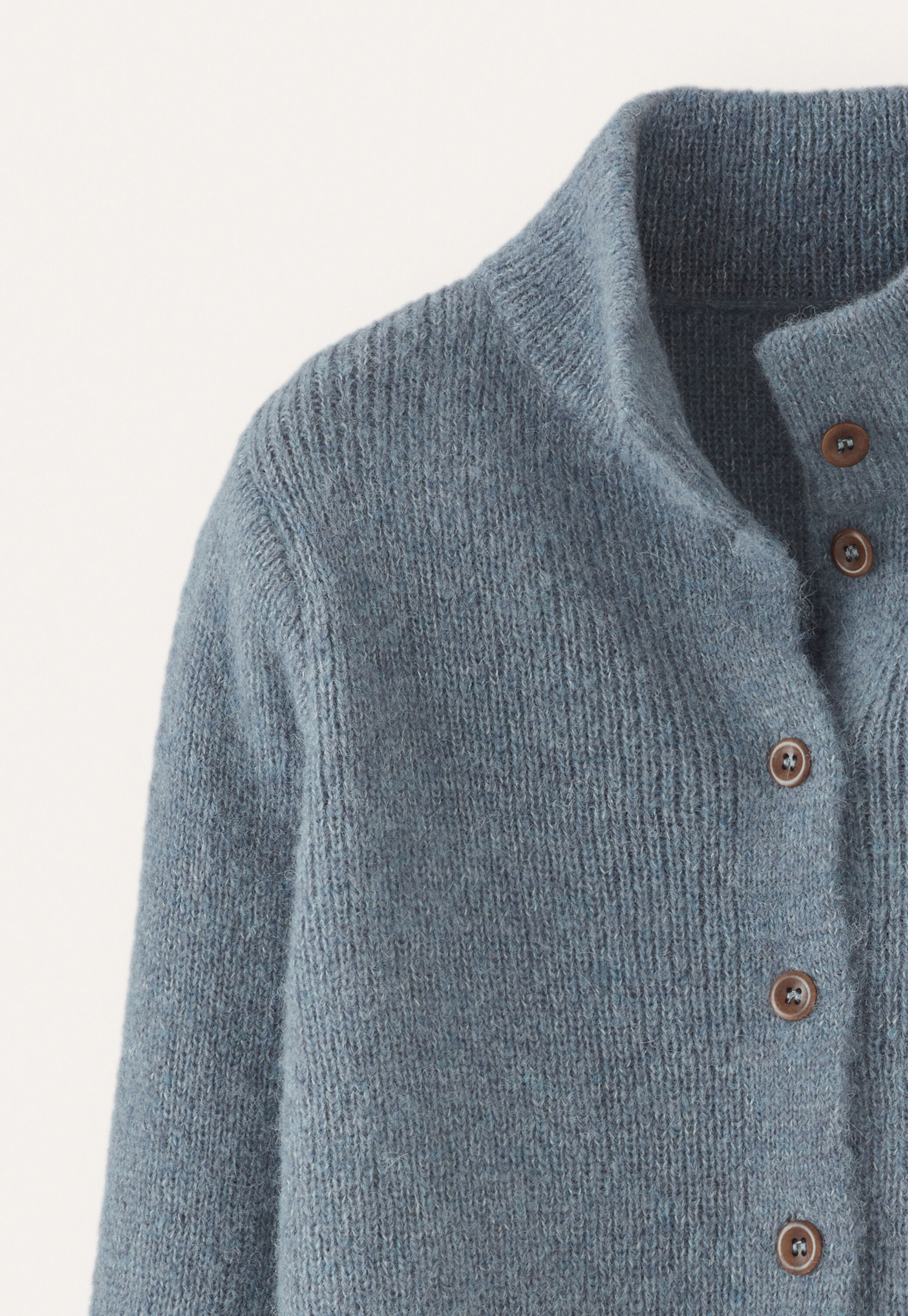 Button-through cardigan, Frosted petrol, large