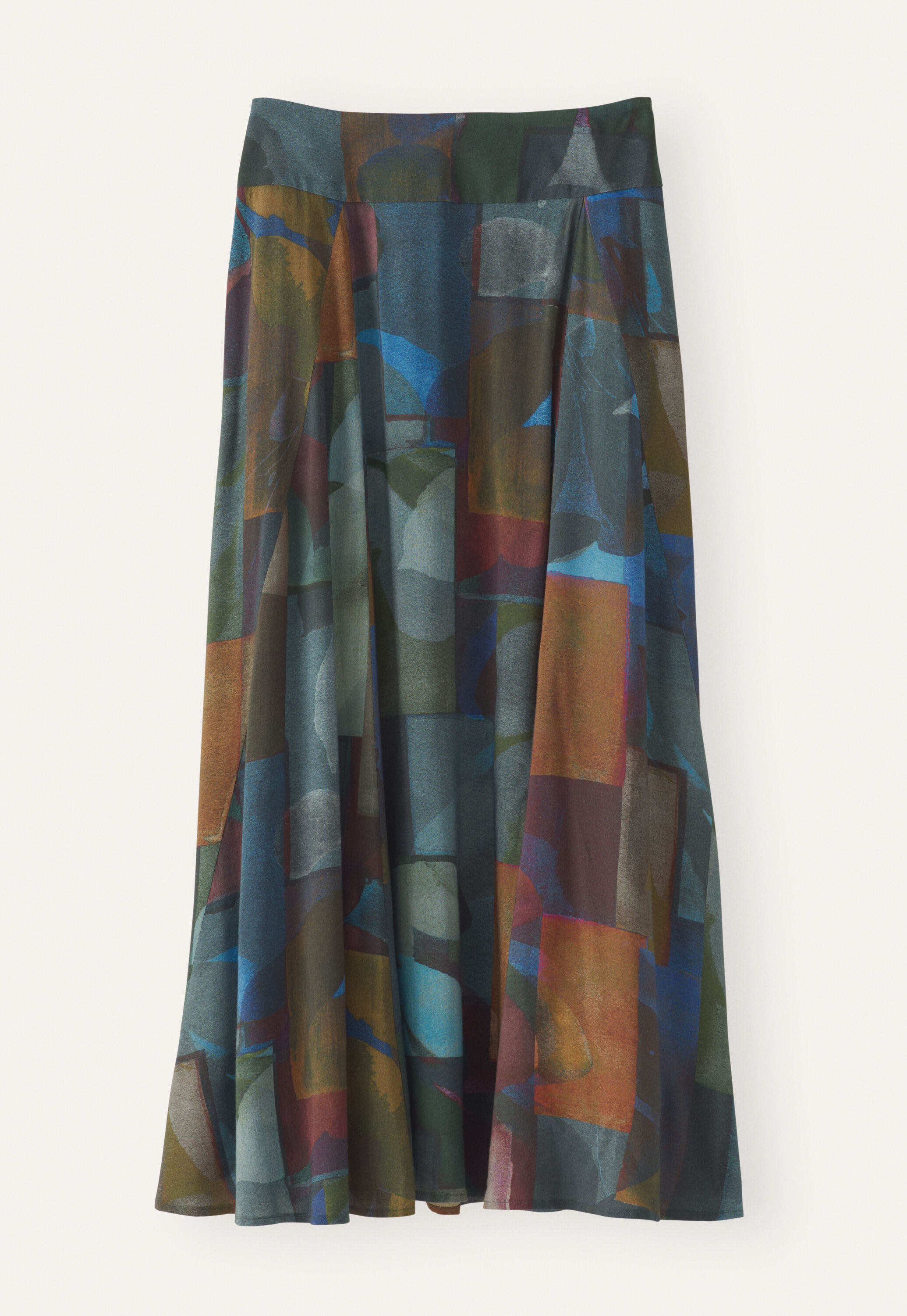 Long godet skirt, Stained glass, large
