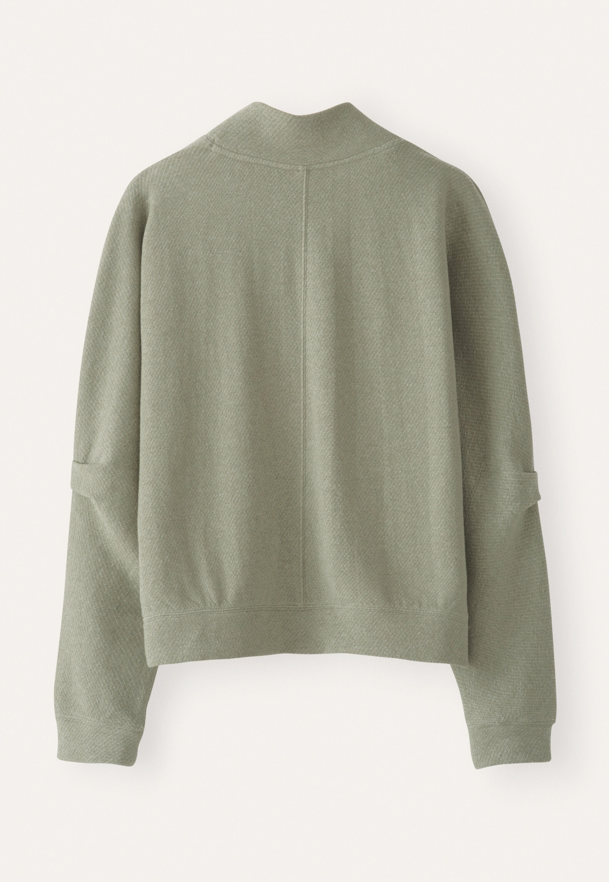 Tuck sleeve sweatshirt, Washed sage, large