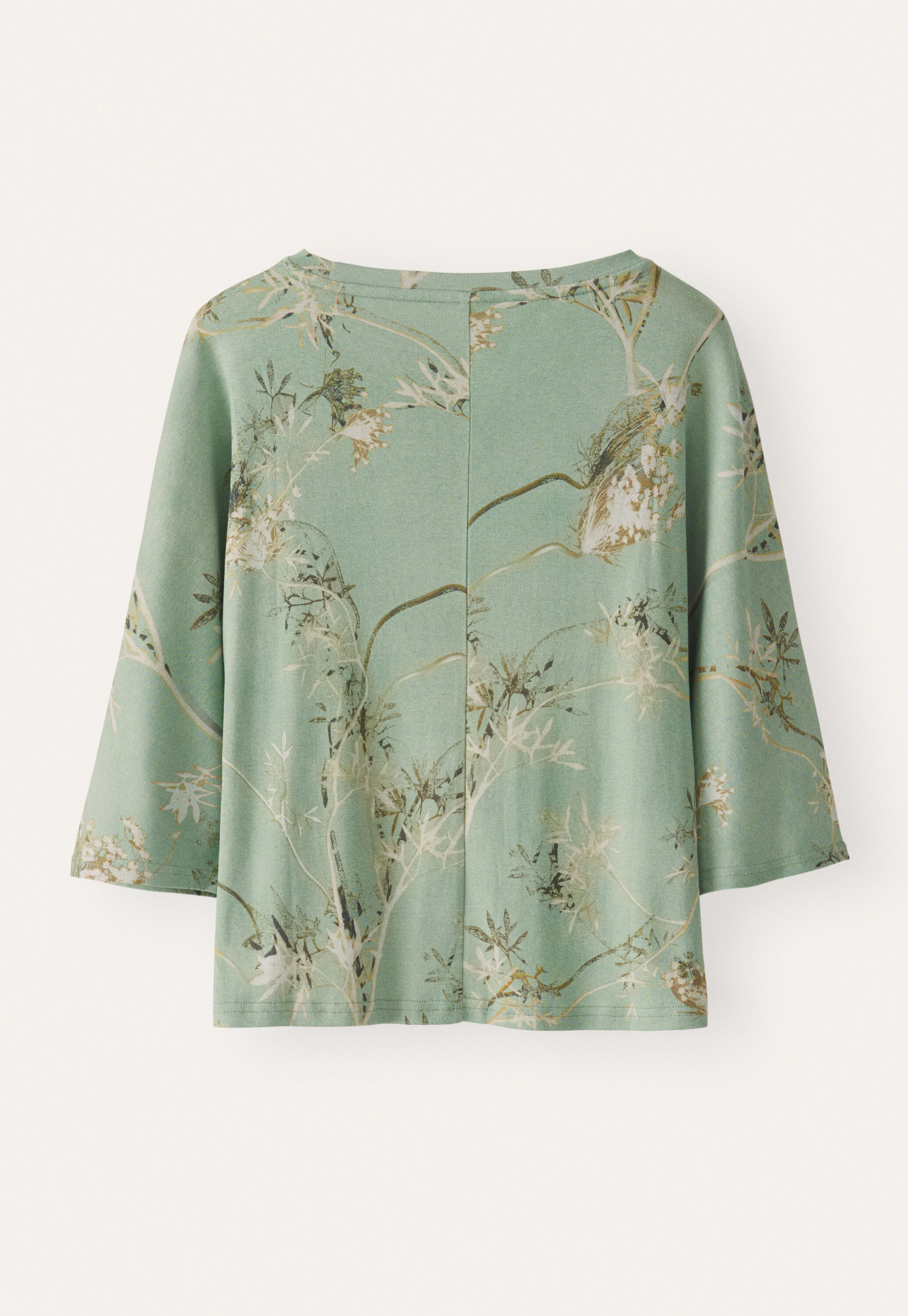 Printed jersey top, Soft aqua, large