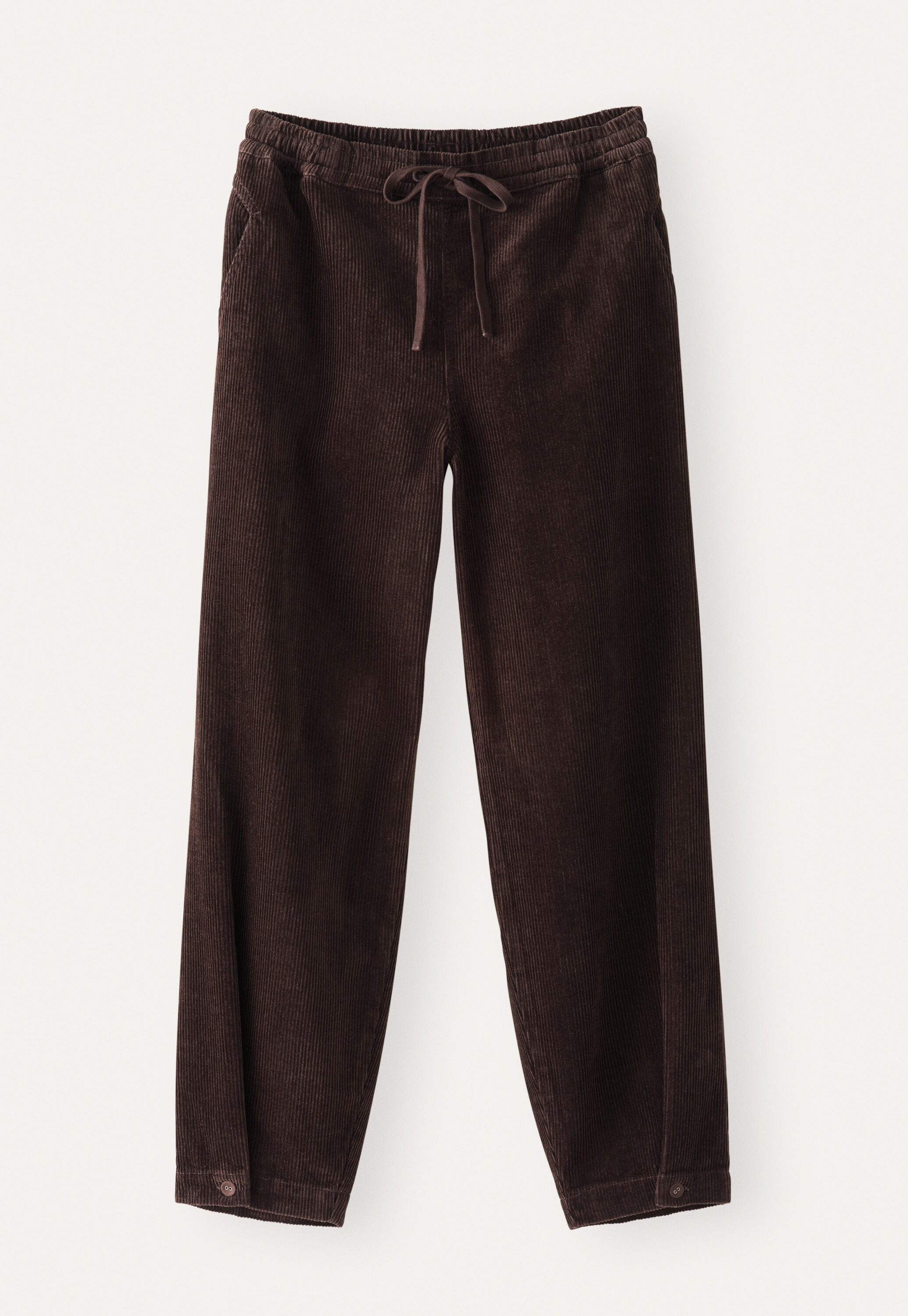 Tapered trousers, Dark chocolate, large