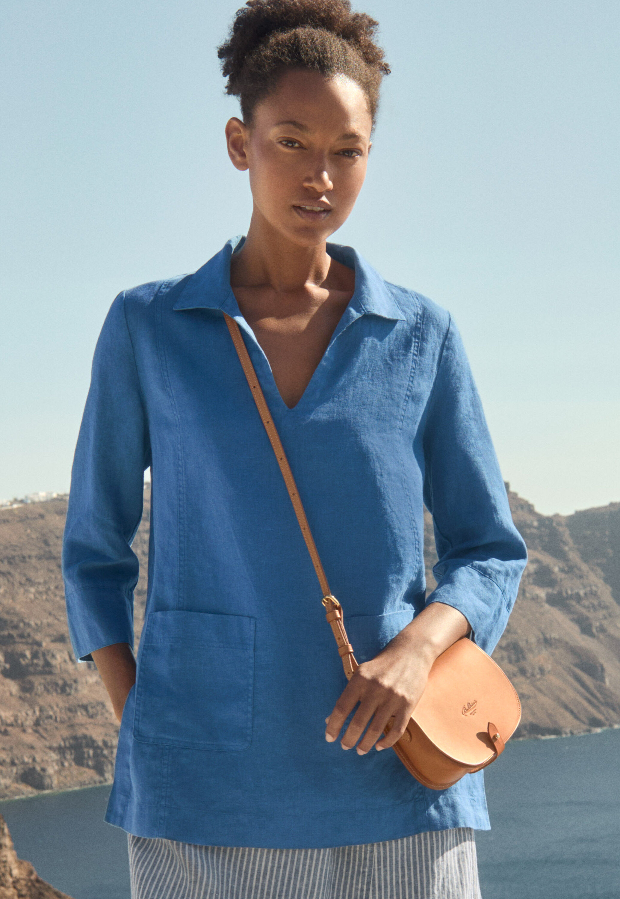 Peplum-detail dress