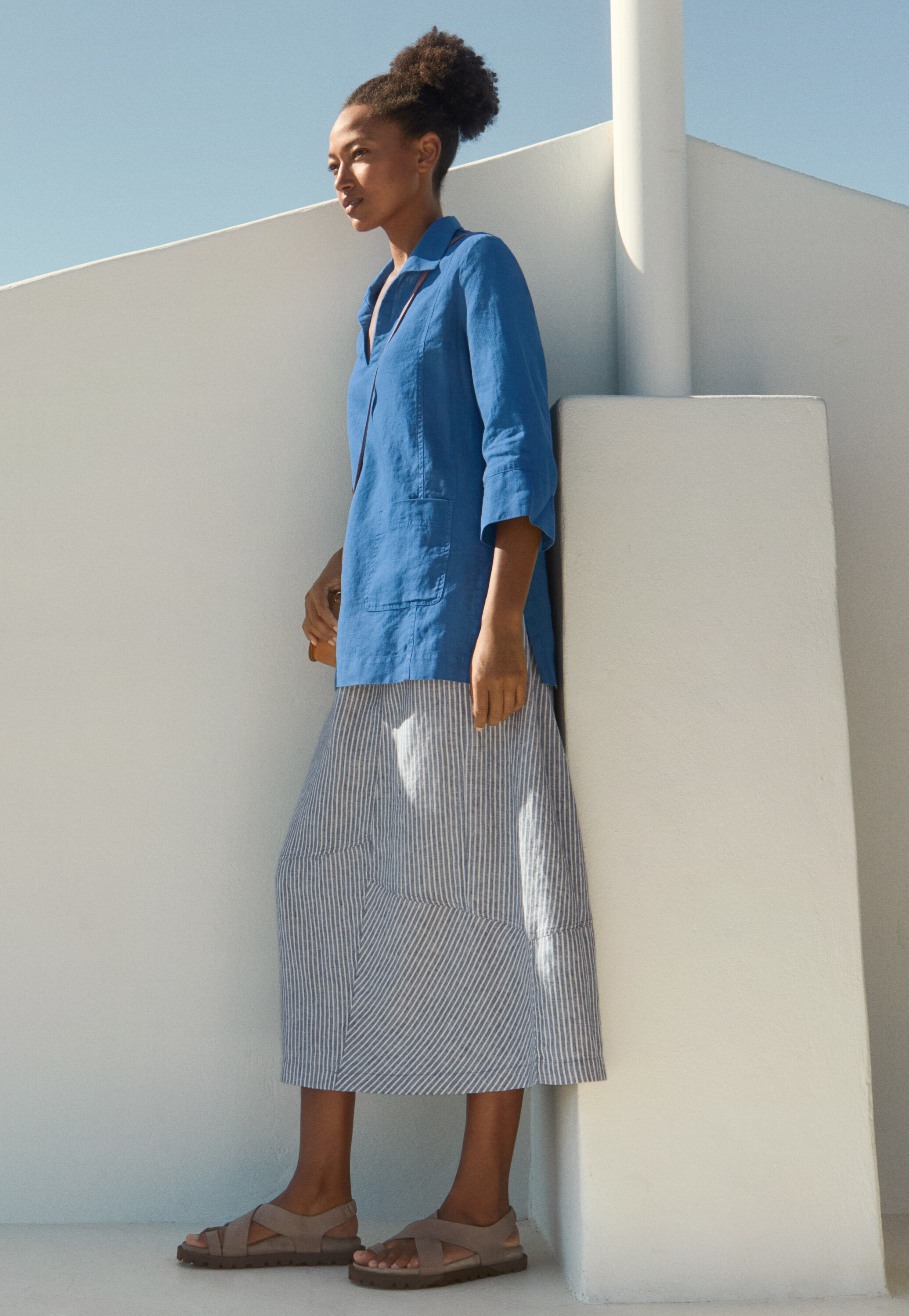 Peplum-detail dress