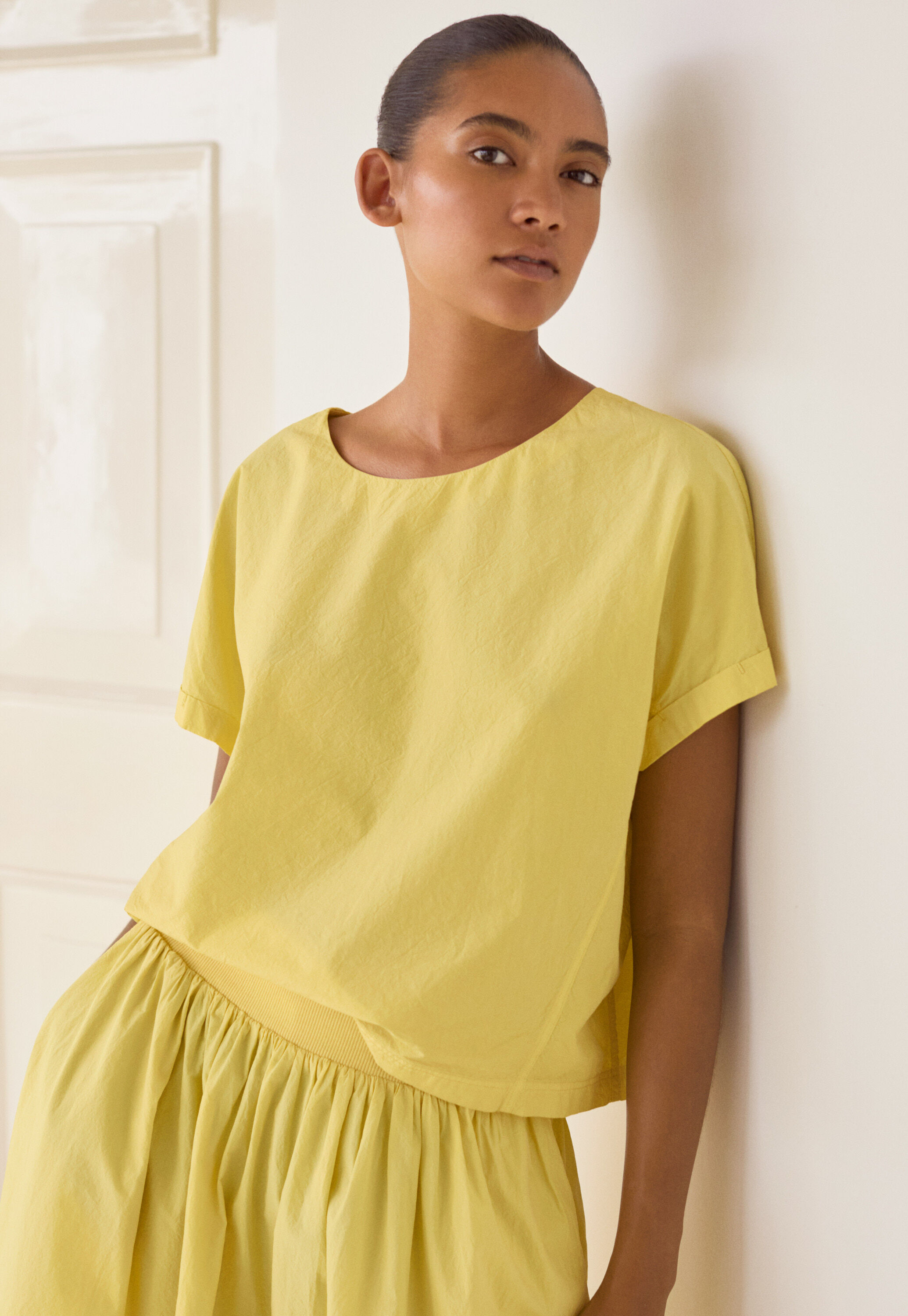 Peplum-detail dress