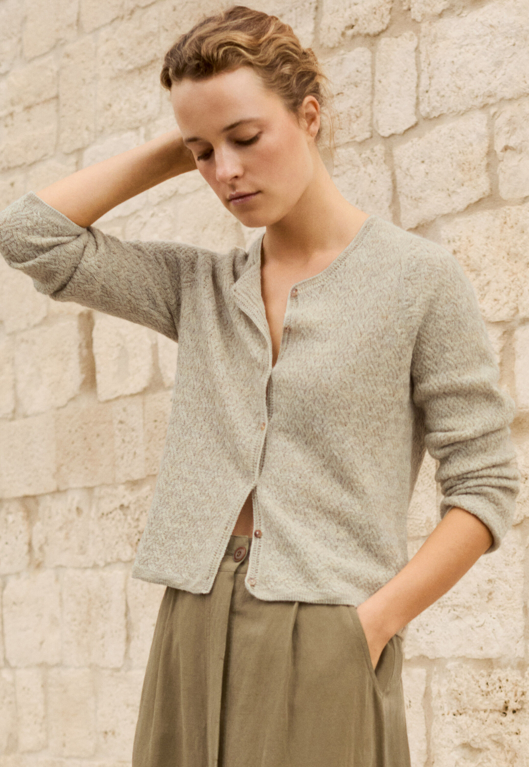 Peplum-detail dress