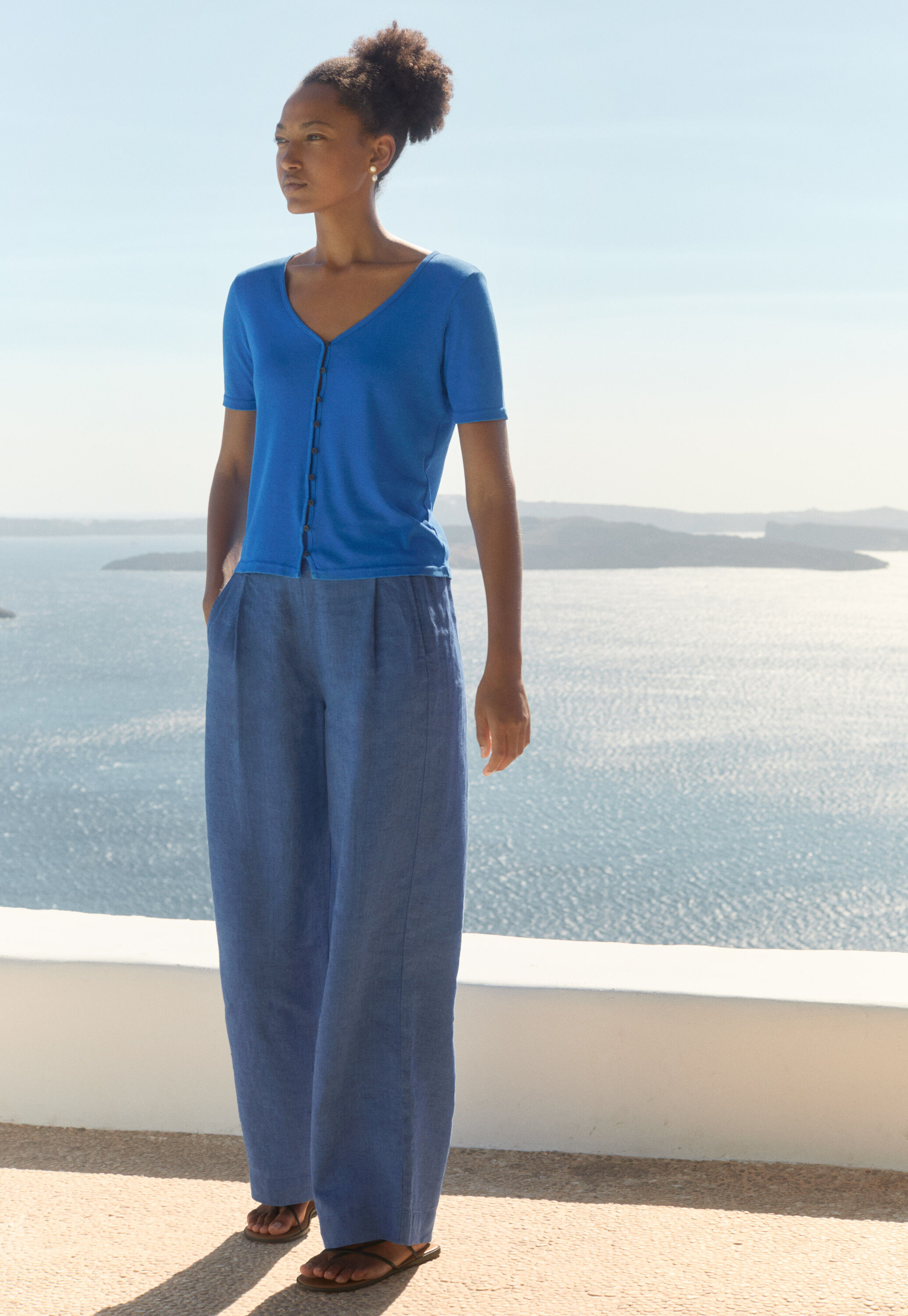 Peplum-detail dress