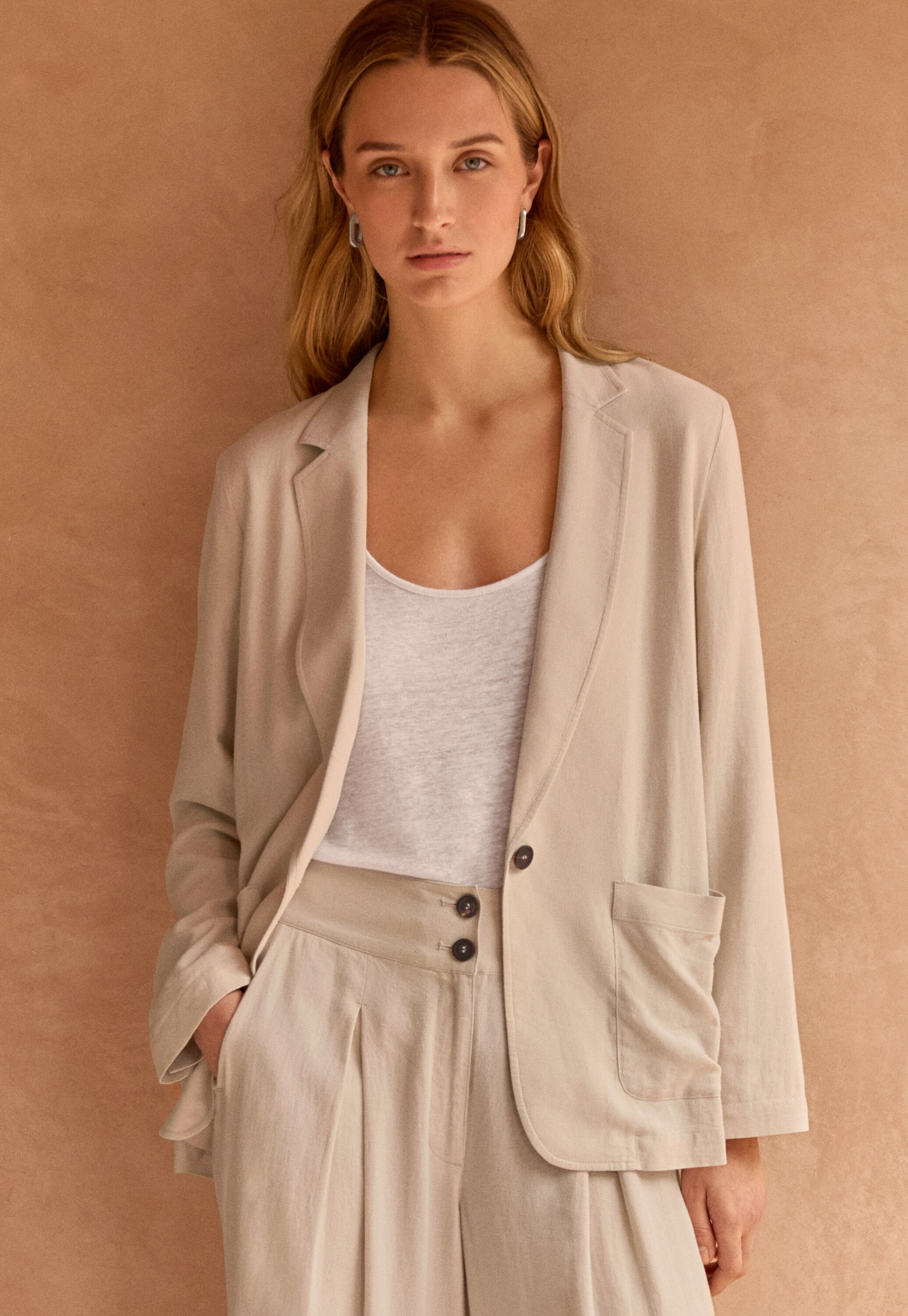 Peplum-detail dress