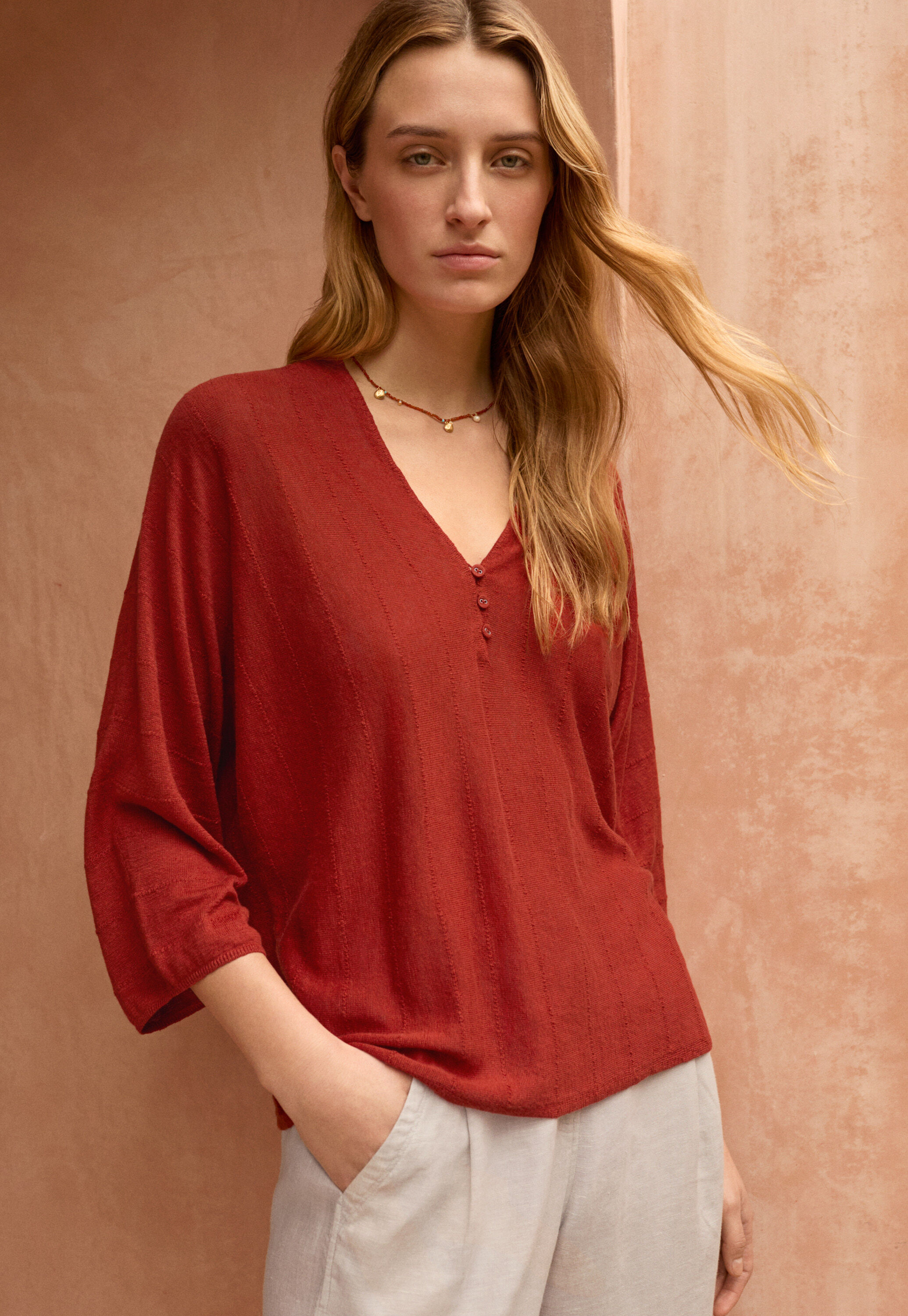 Peplum-detail dress