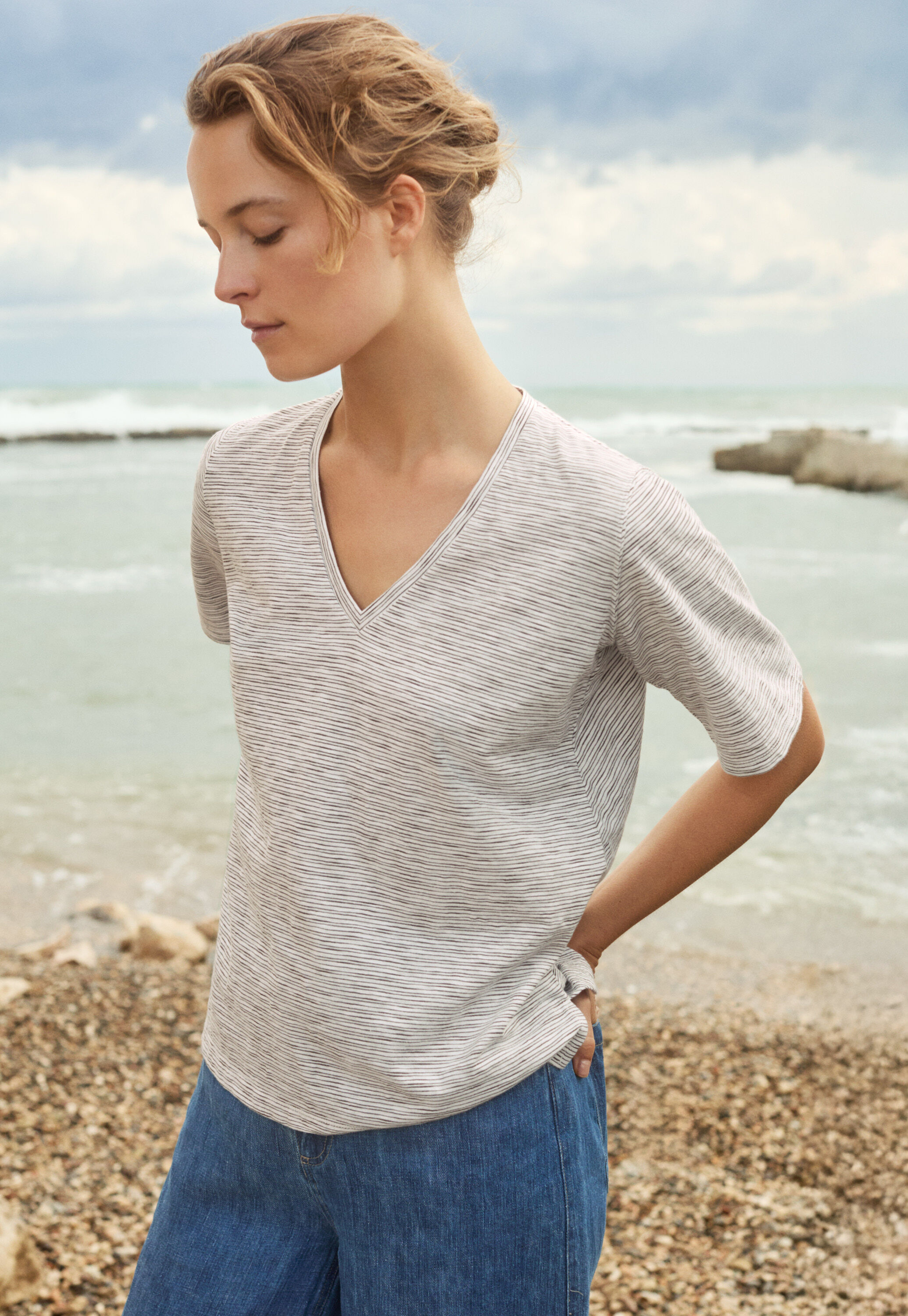 Peplum-detail dress