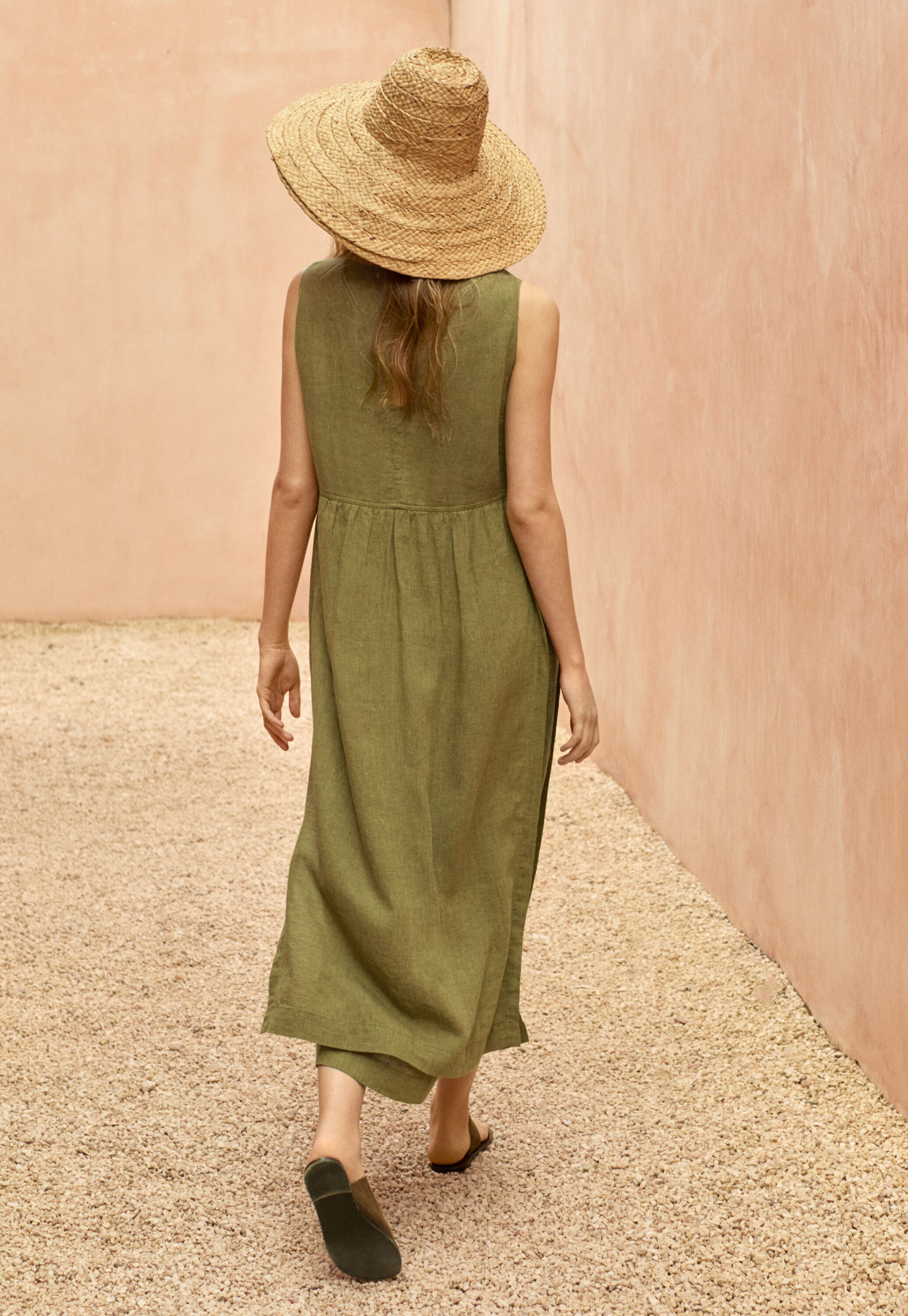 Peplum-detail dress