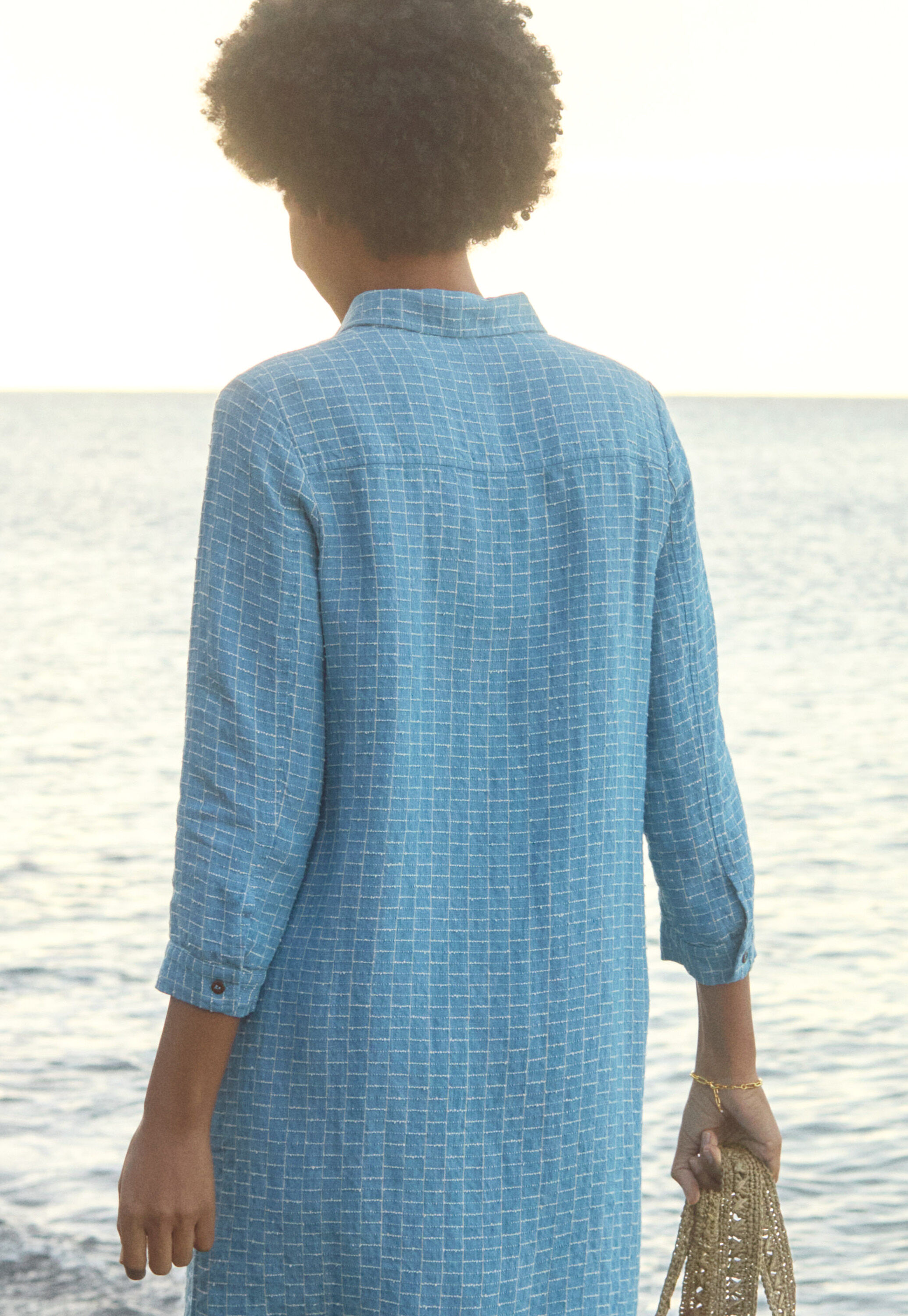 Peplum-detail dress
