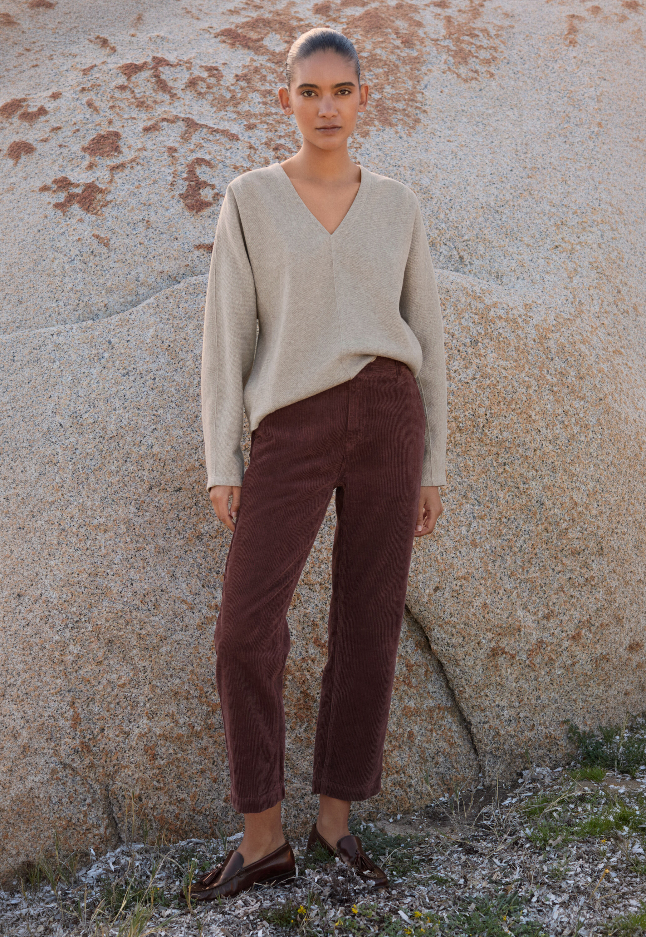 Slim cropped trousers