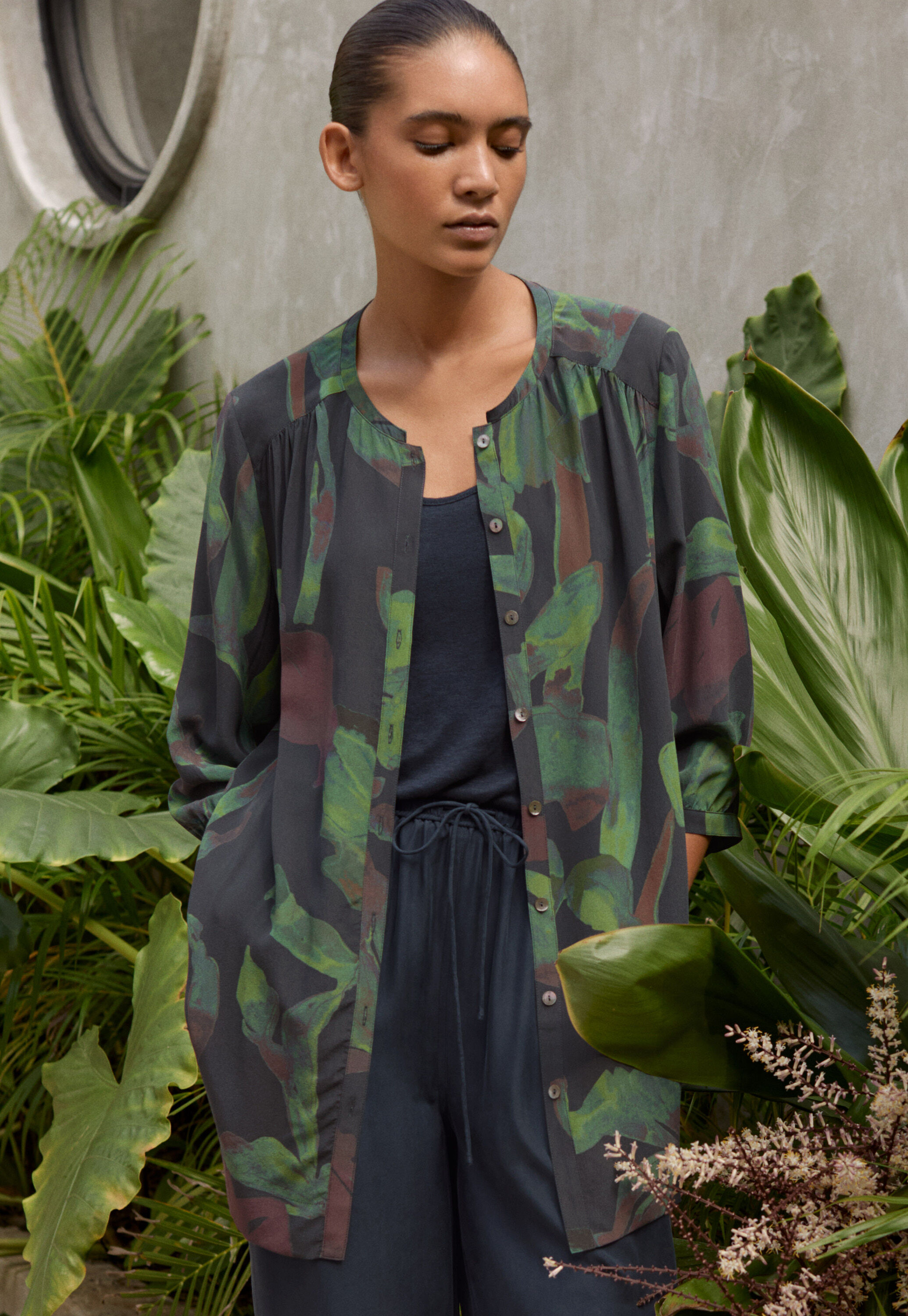 Peplum-detail dress