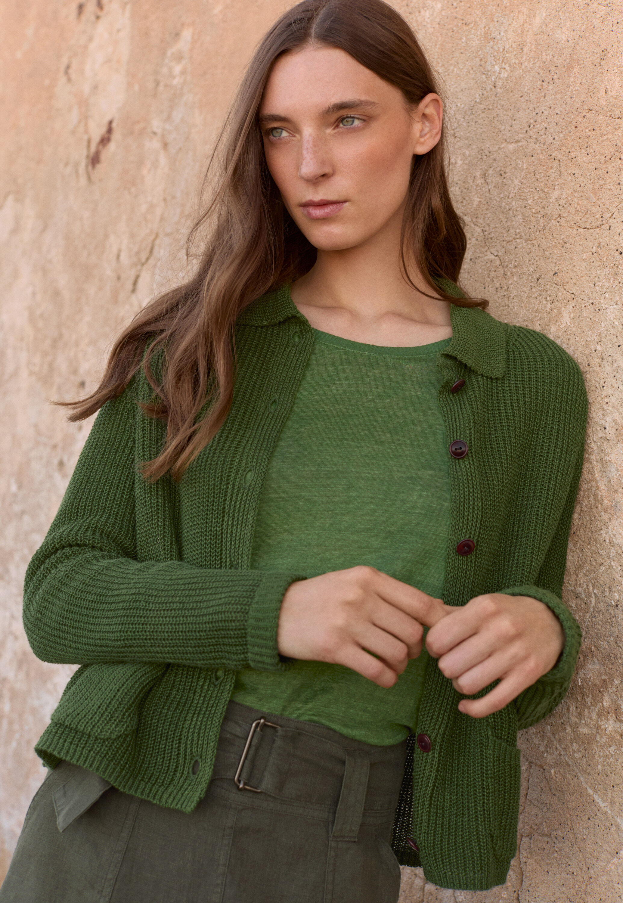 Peplum-detail dress