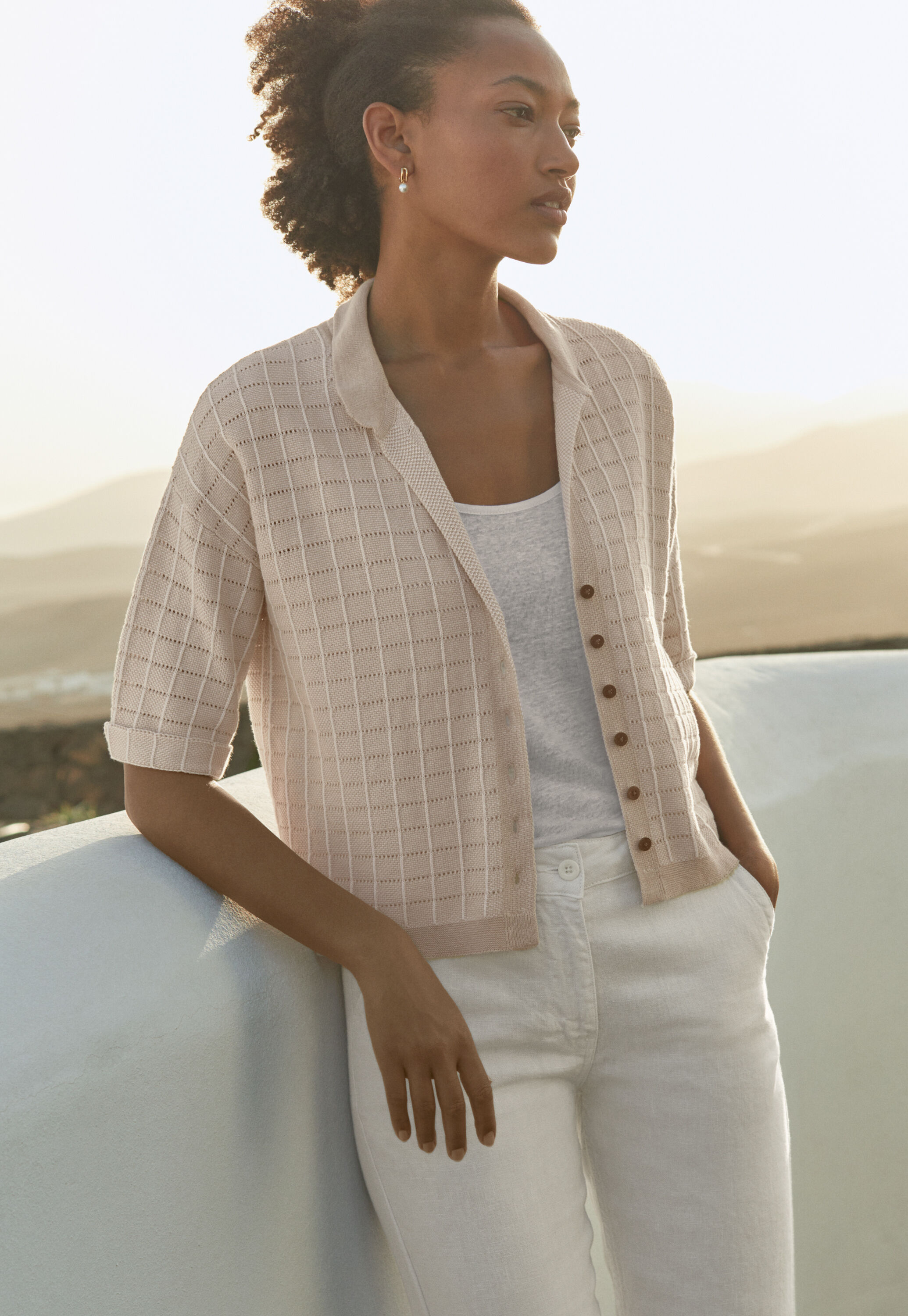 Peplum-detail dress