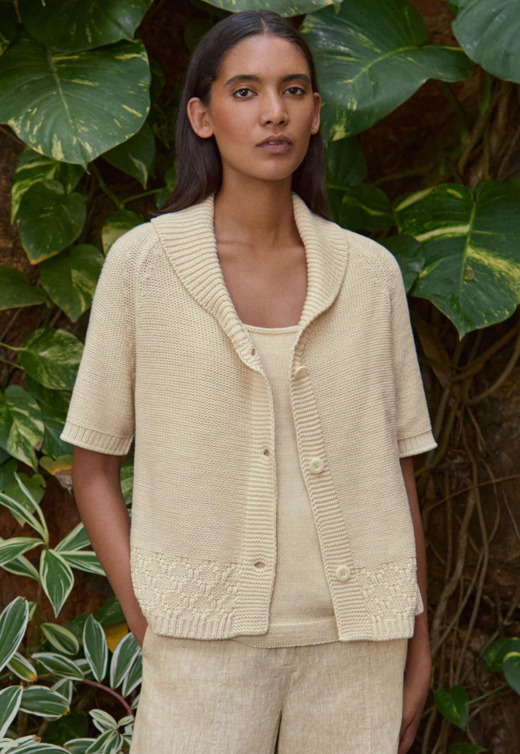 Peplum-detail dress
