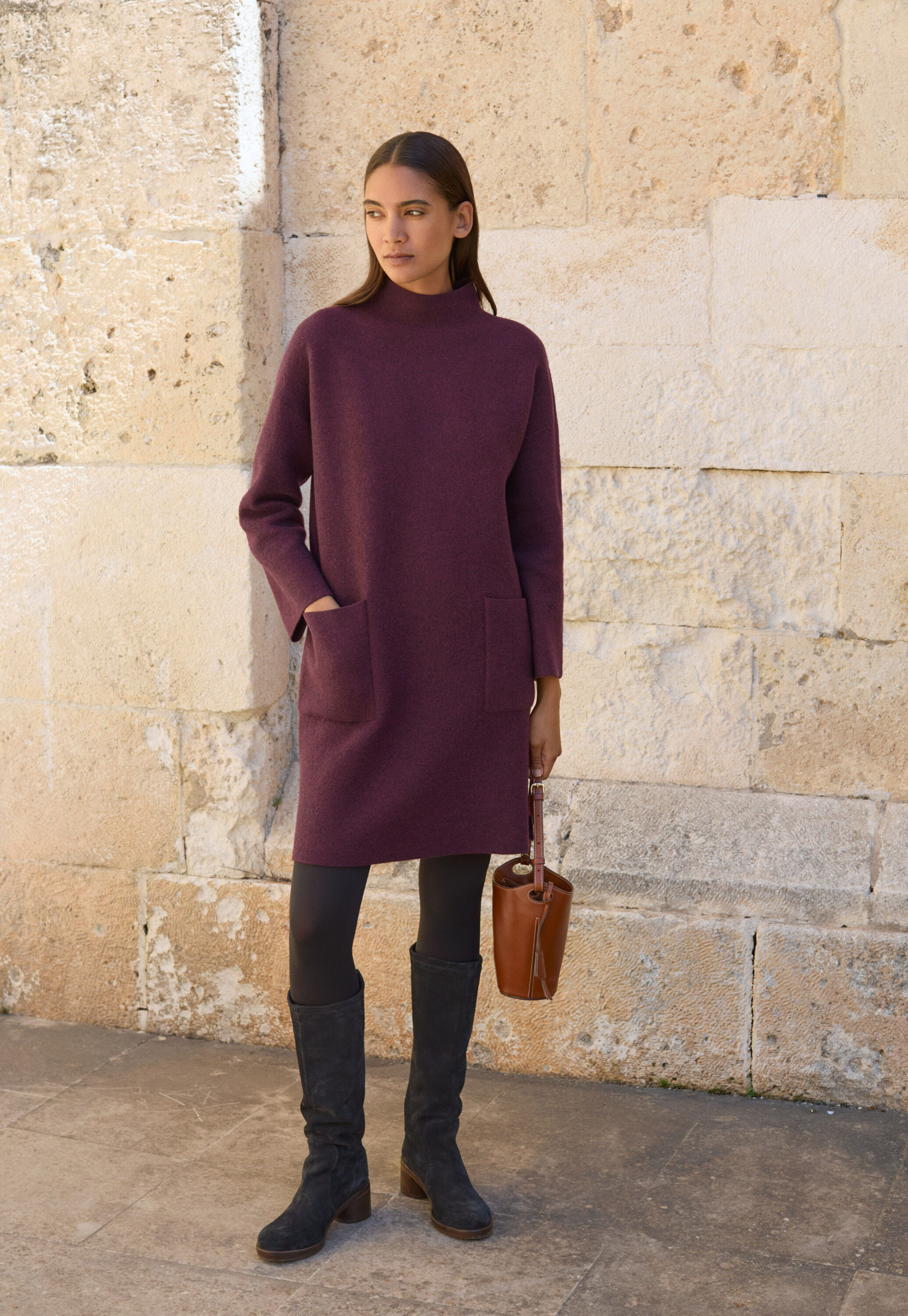 Patch-pocket dress