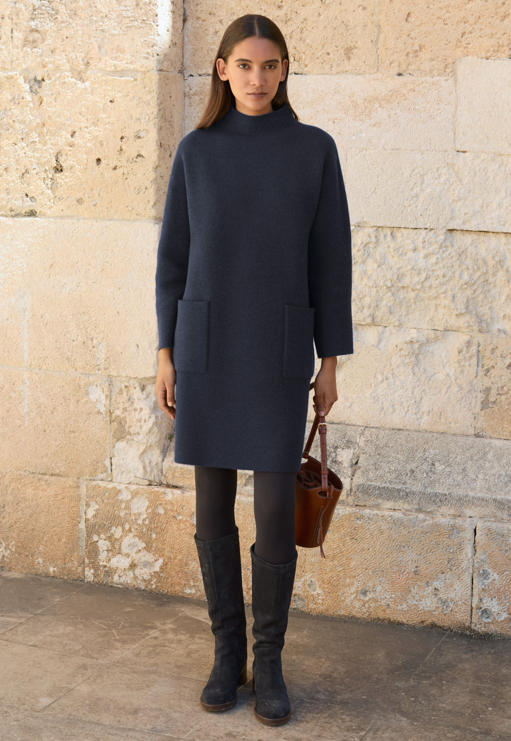 Patch-pocket dress