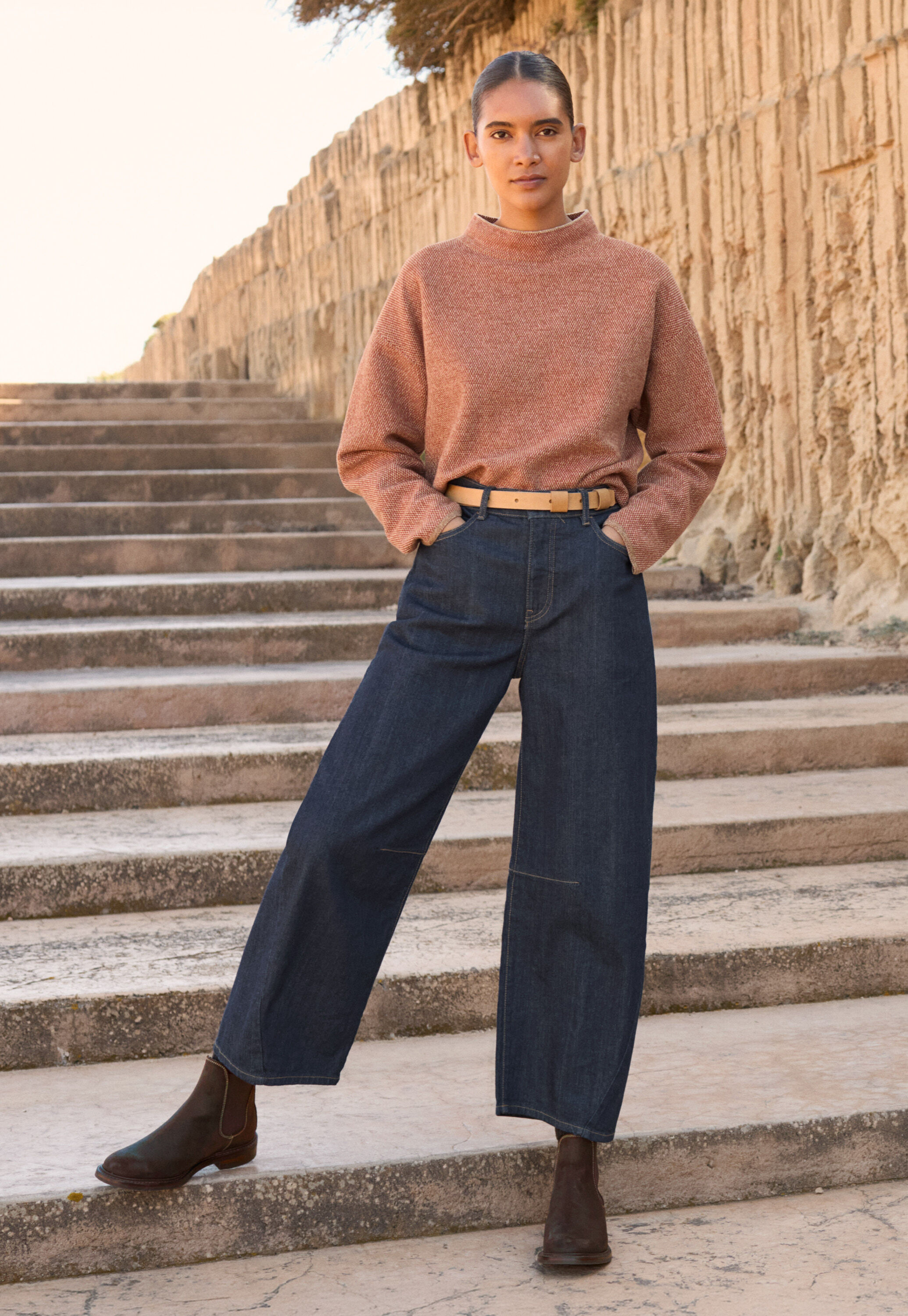 Barrel leg jeans