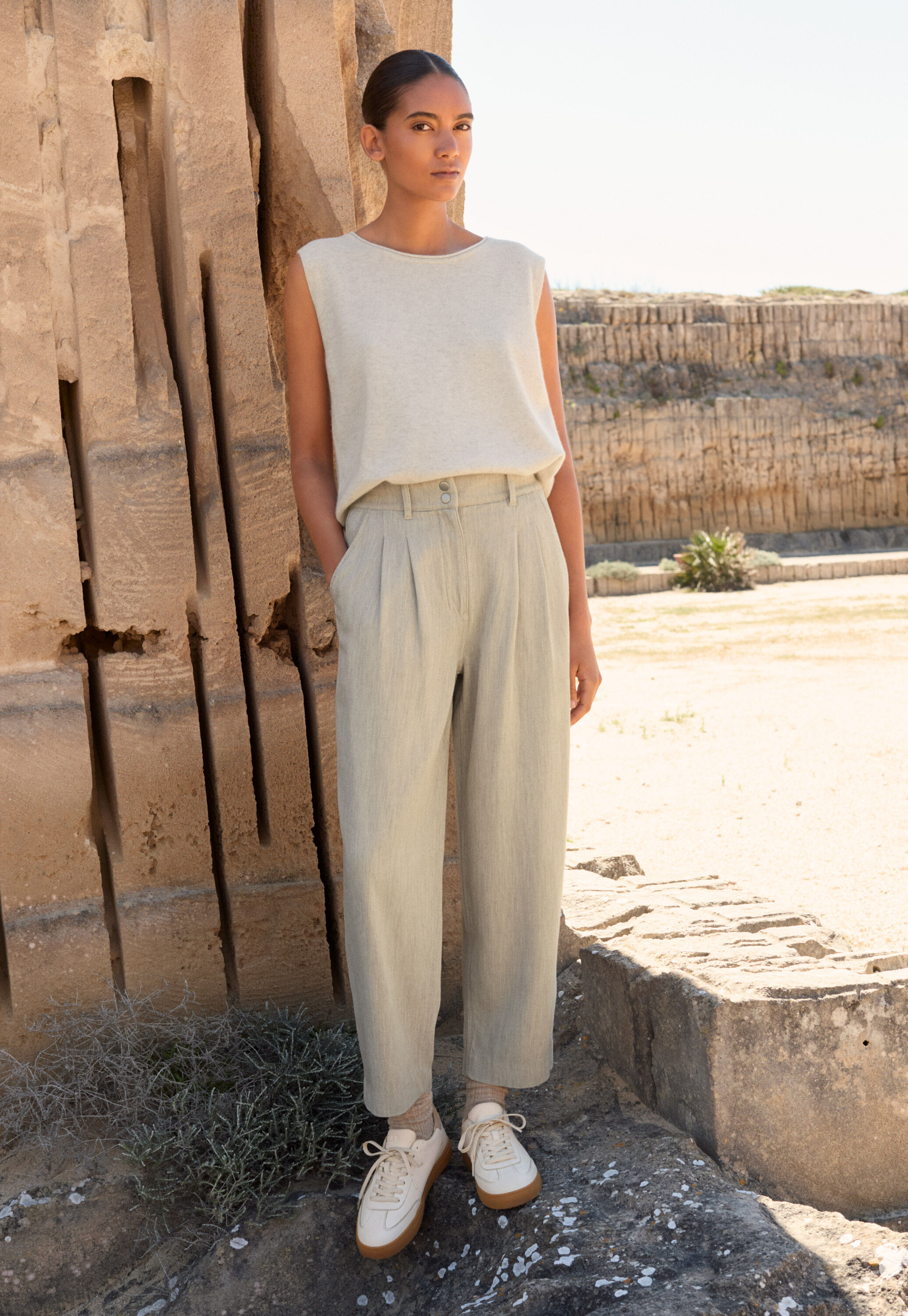 Tapered trousers