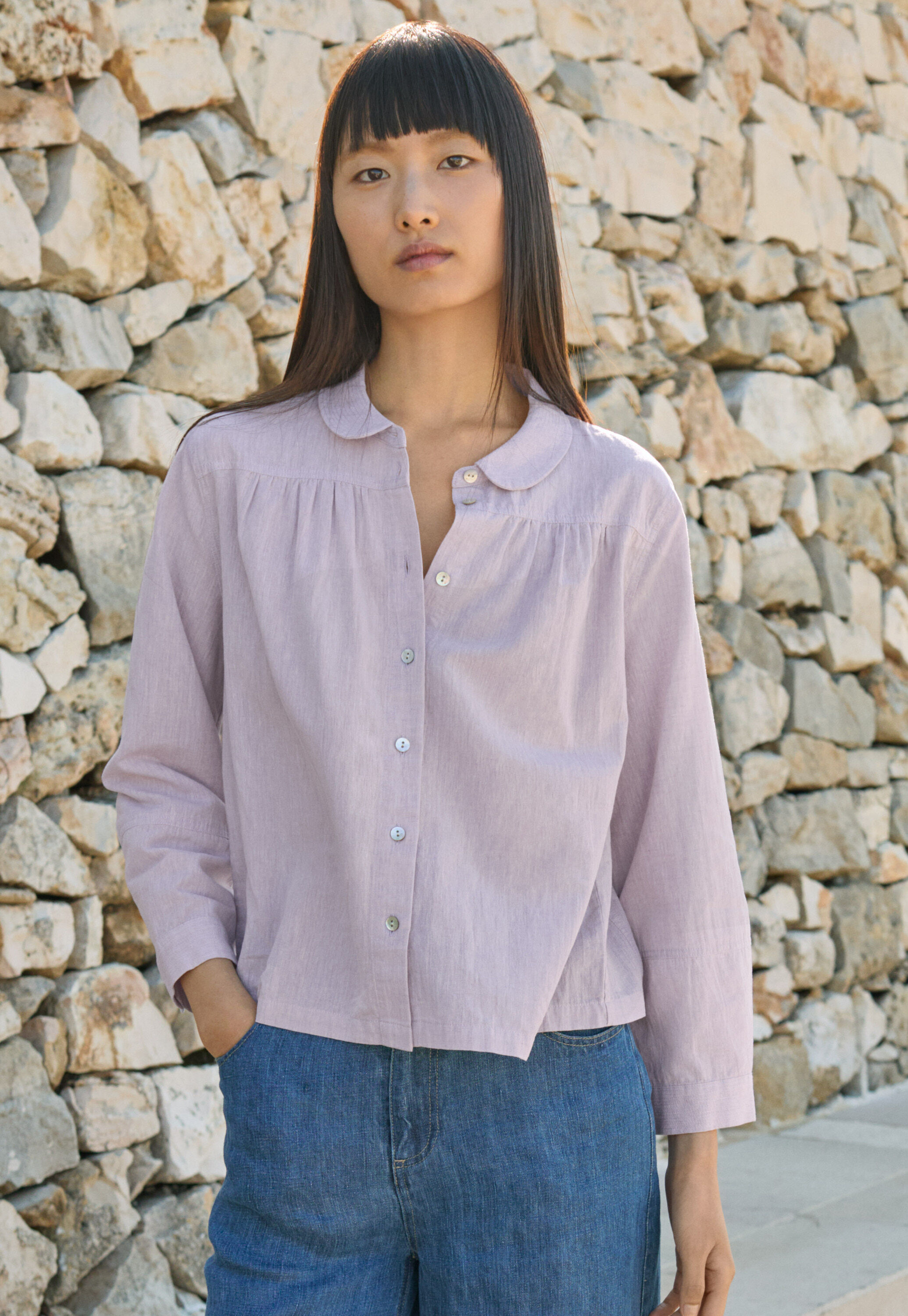 Peplum-detail dress