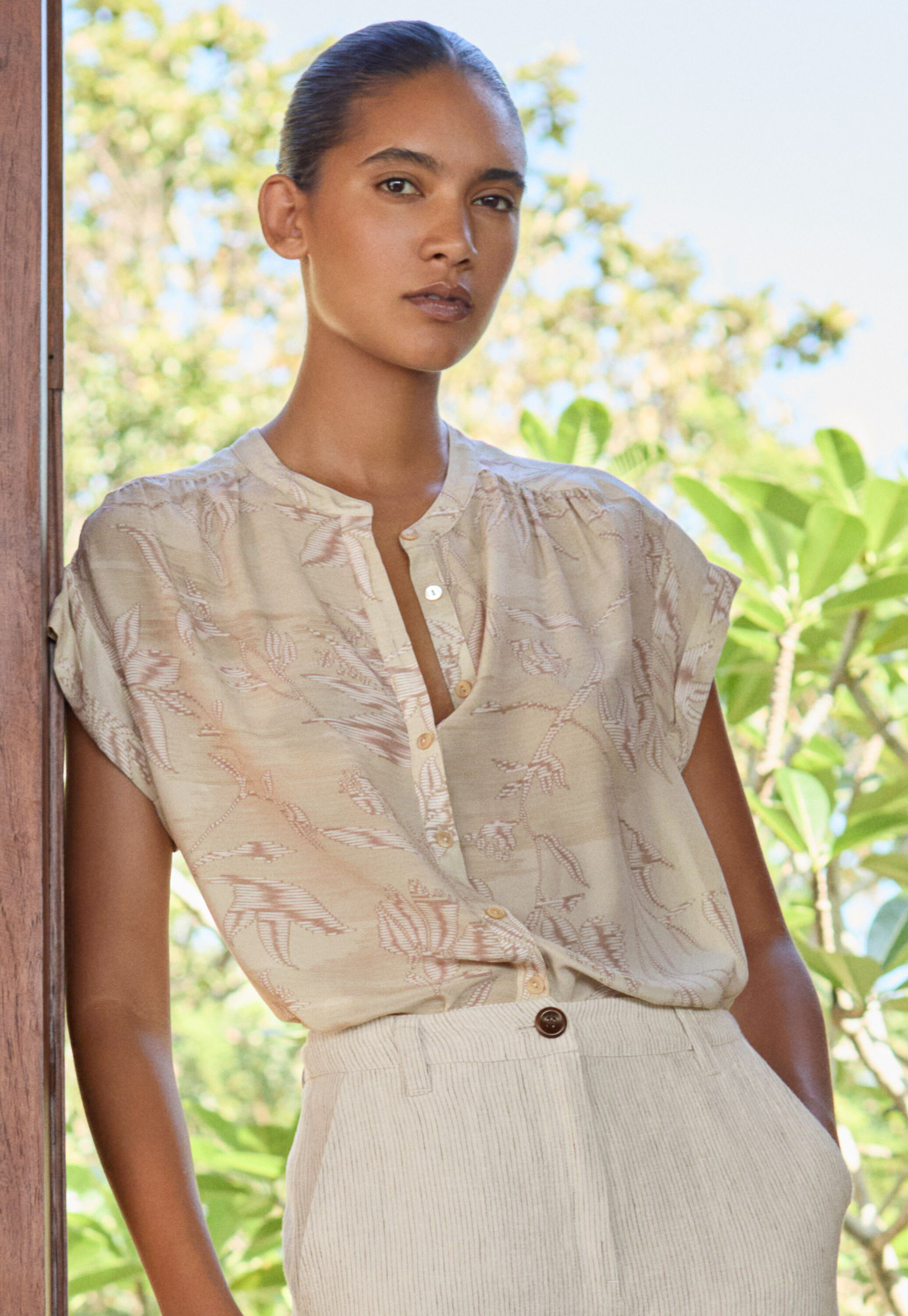 Peplum-detail dress