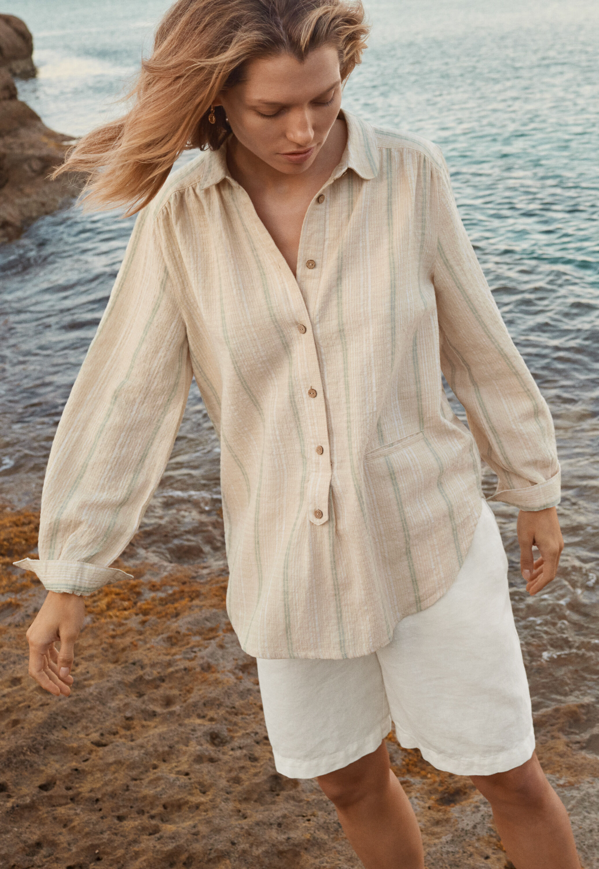 Peplum-detail dress