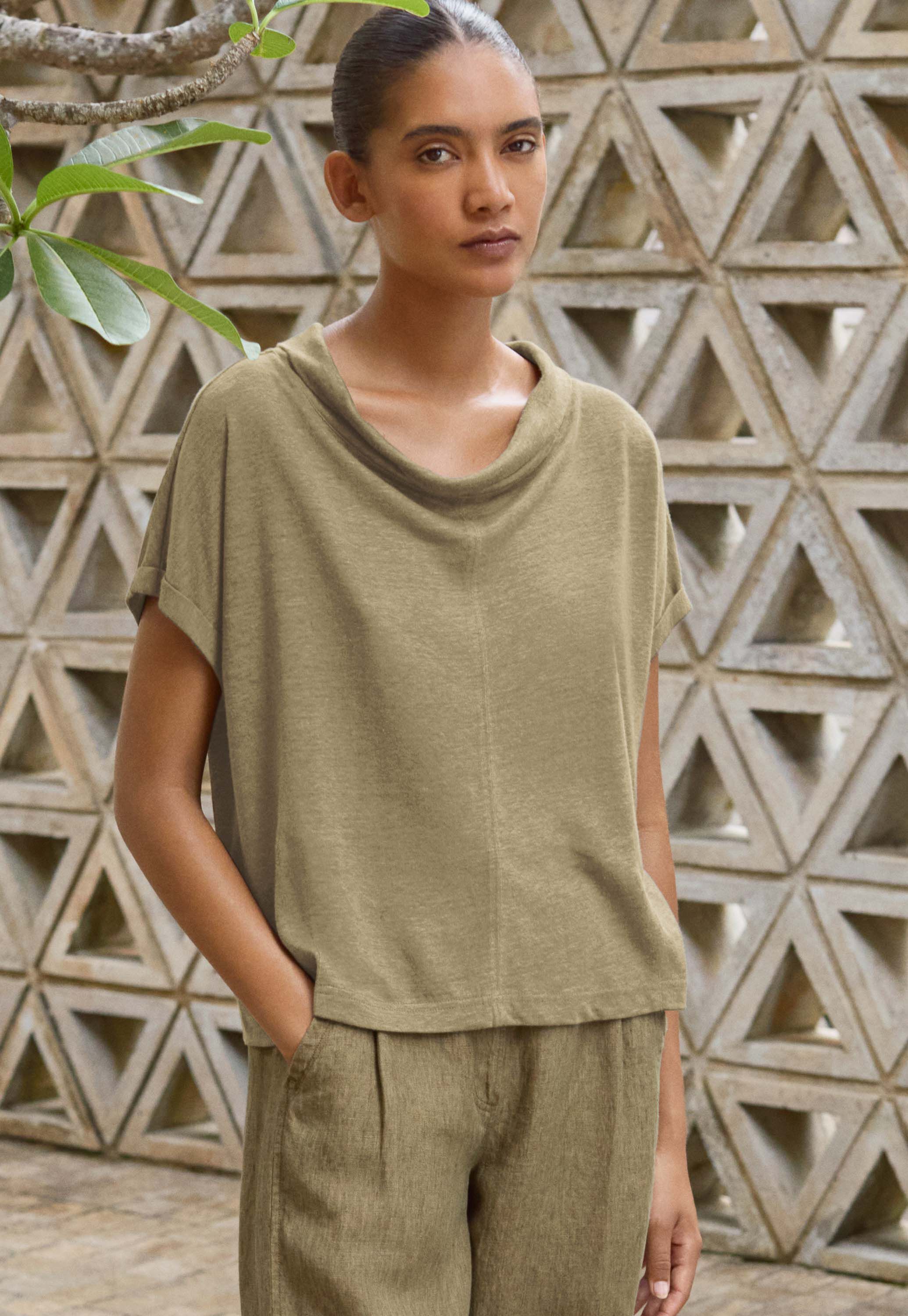 Peplum-detail dress