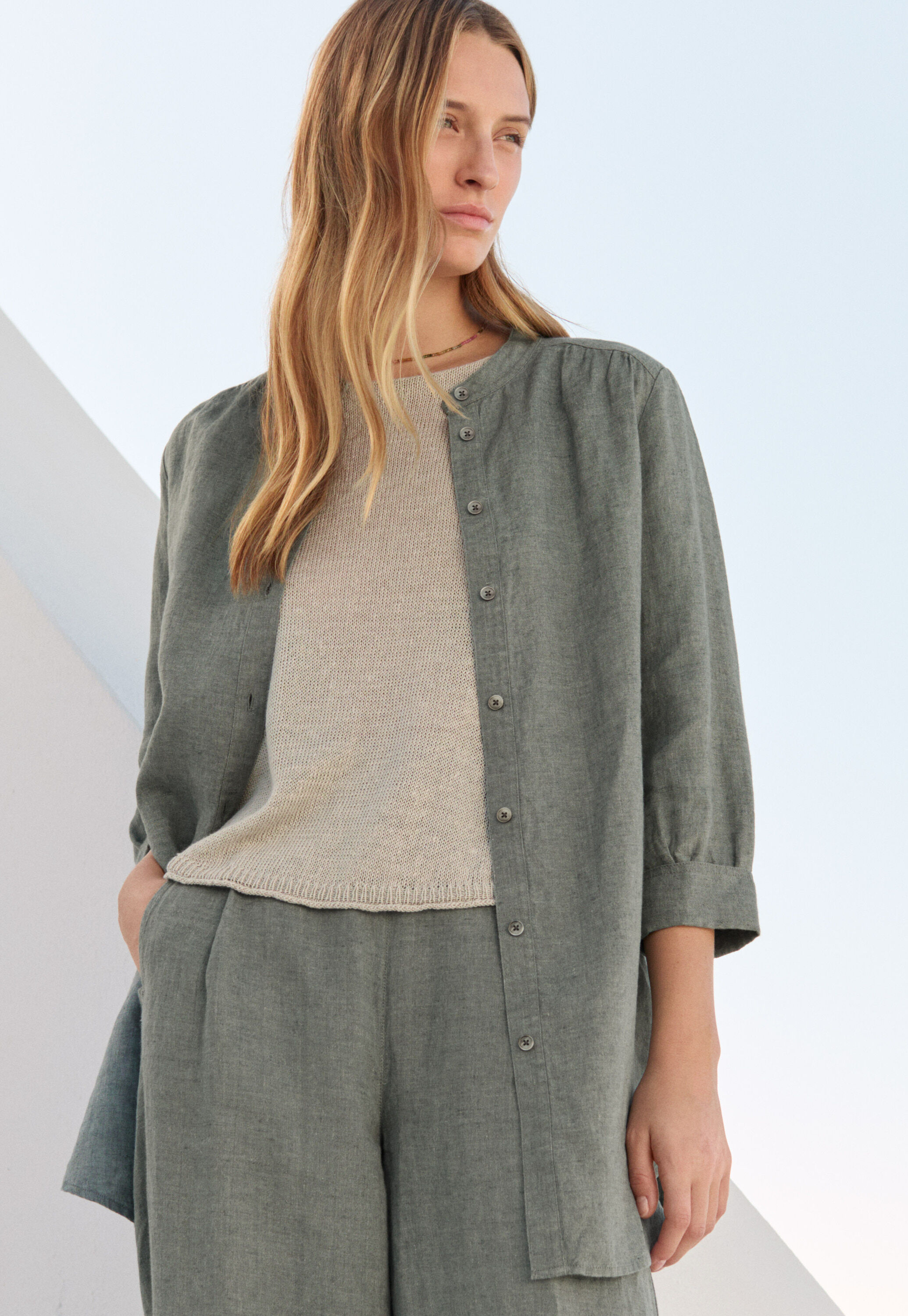 Peplum-detail dress
