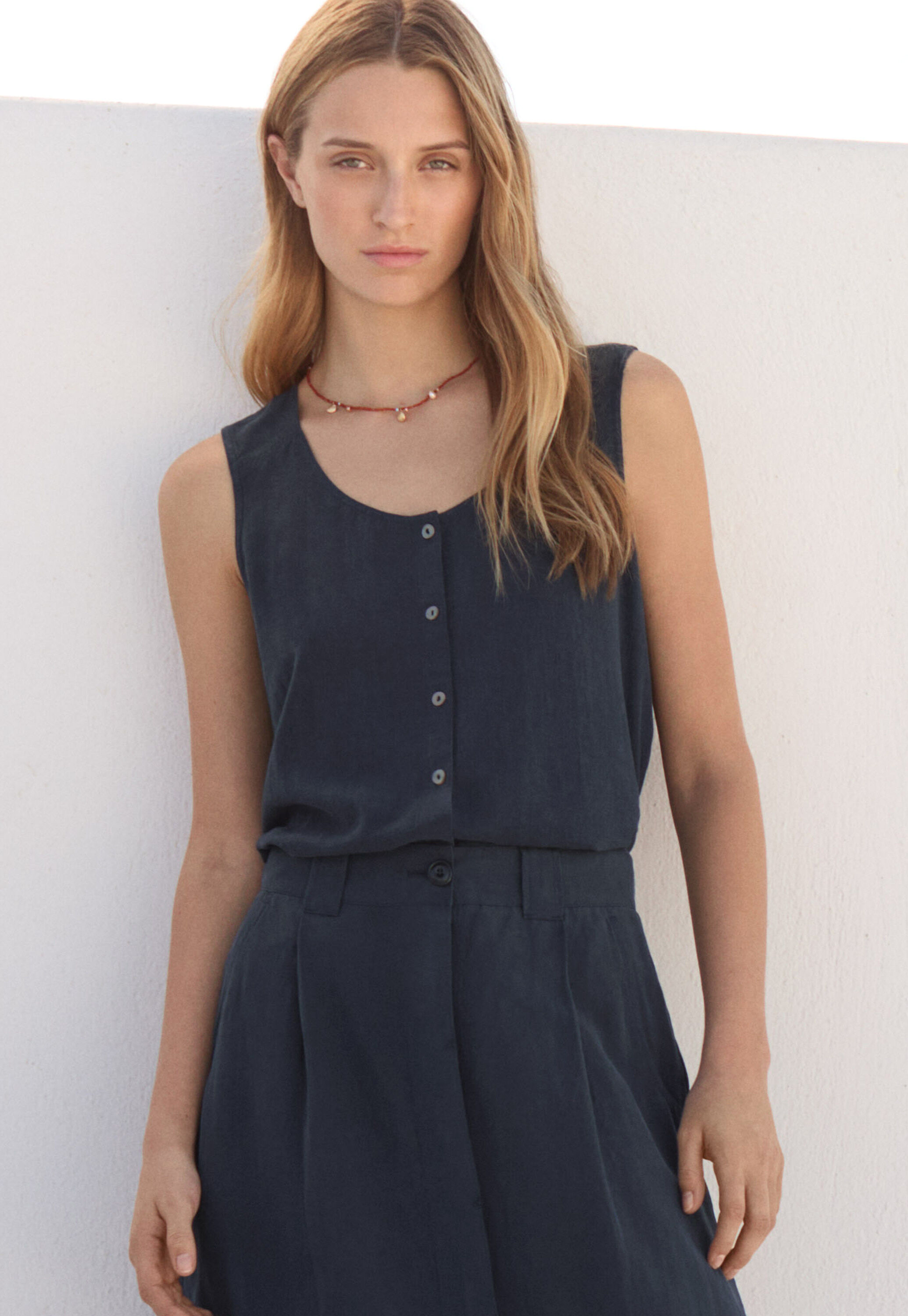Peplum-detail dress