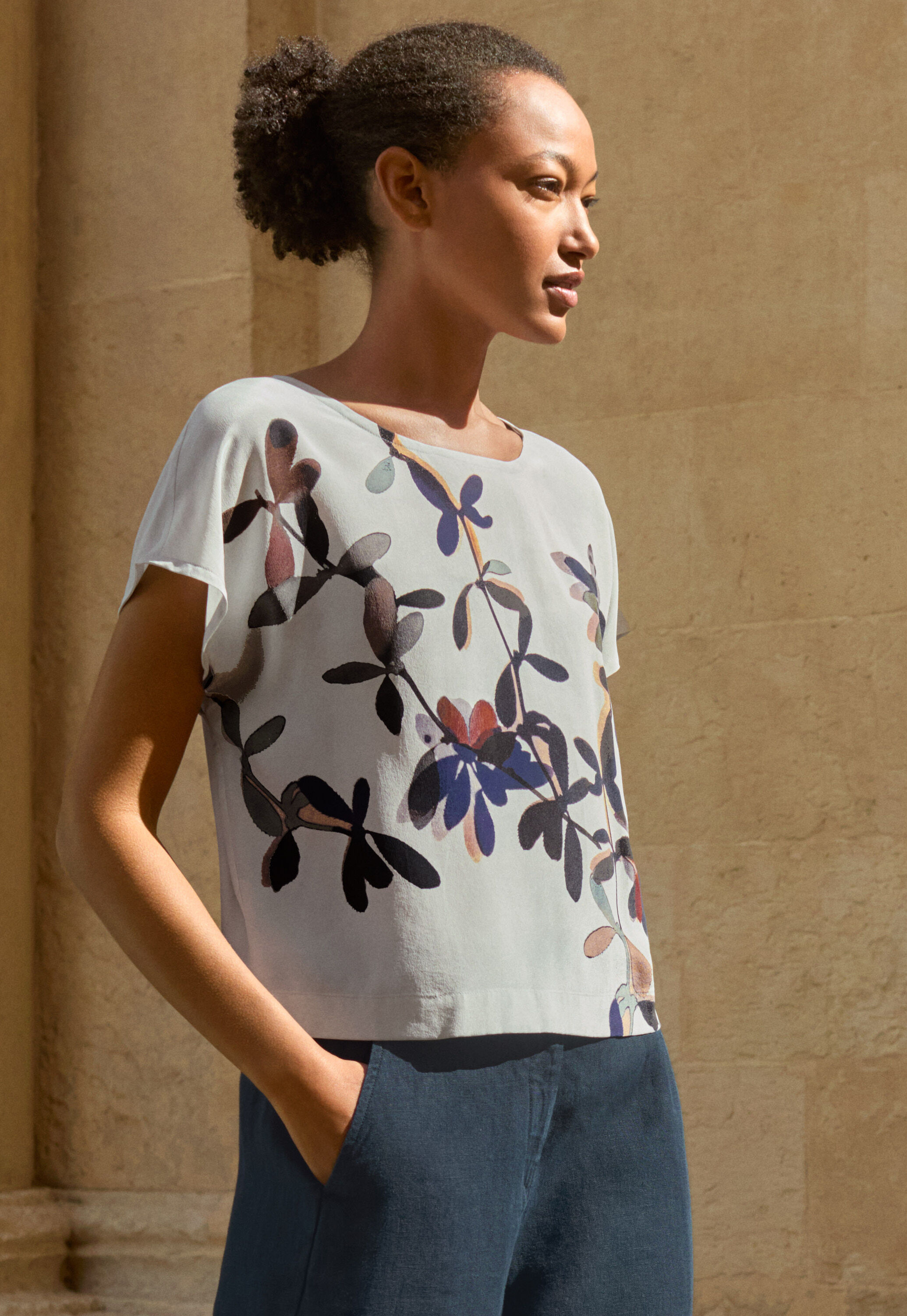 Peplum-detail dress