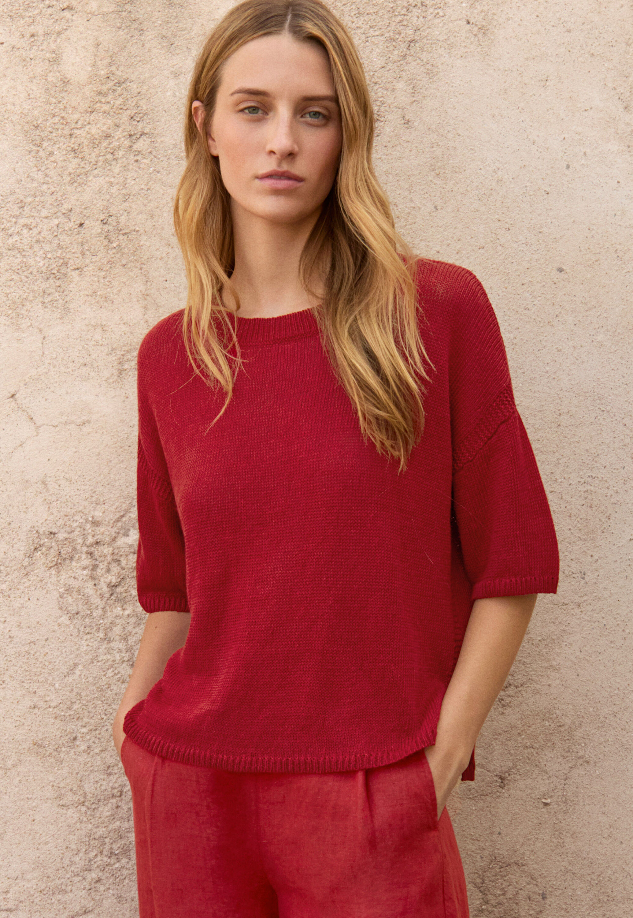Peplum-detail dress