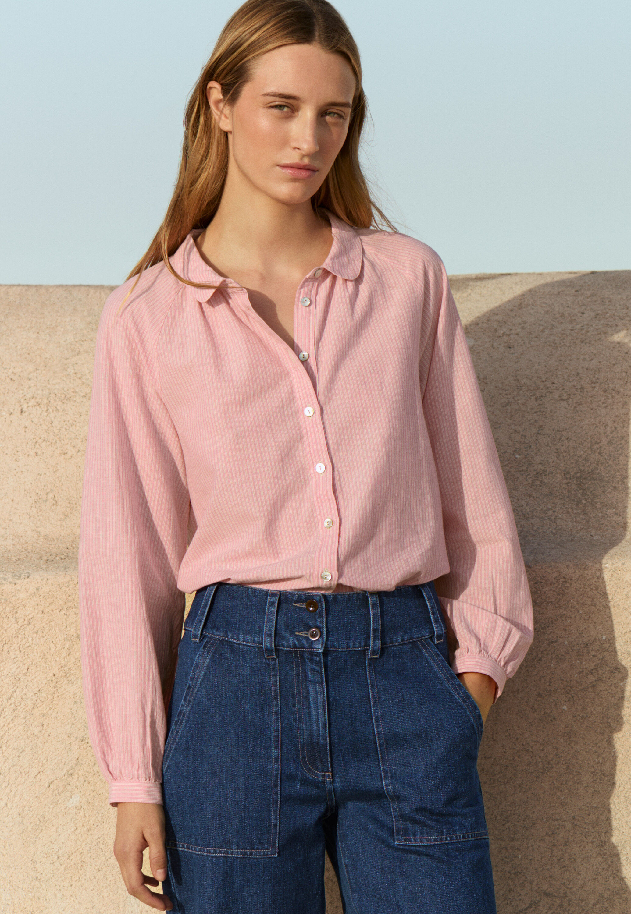 Peplum-detail dress