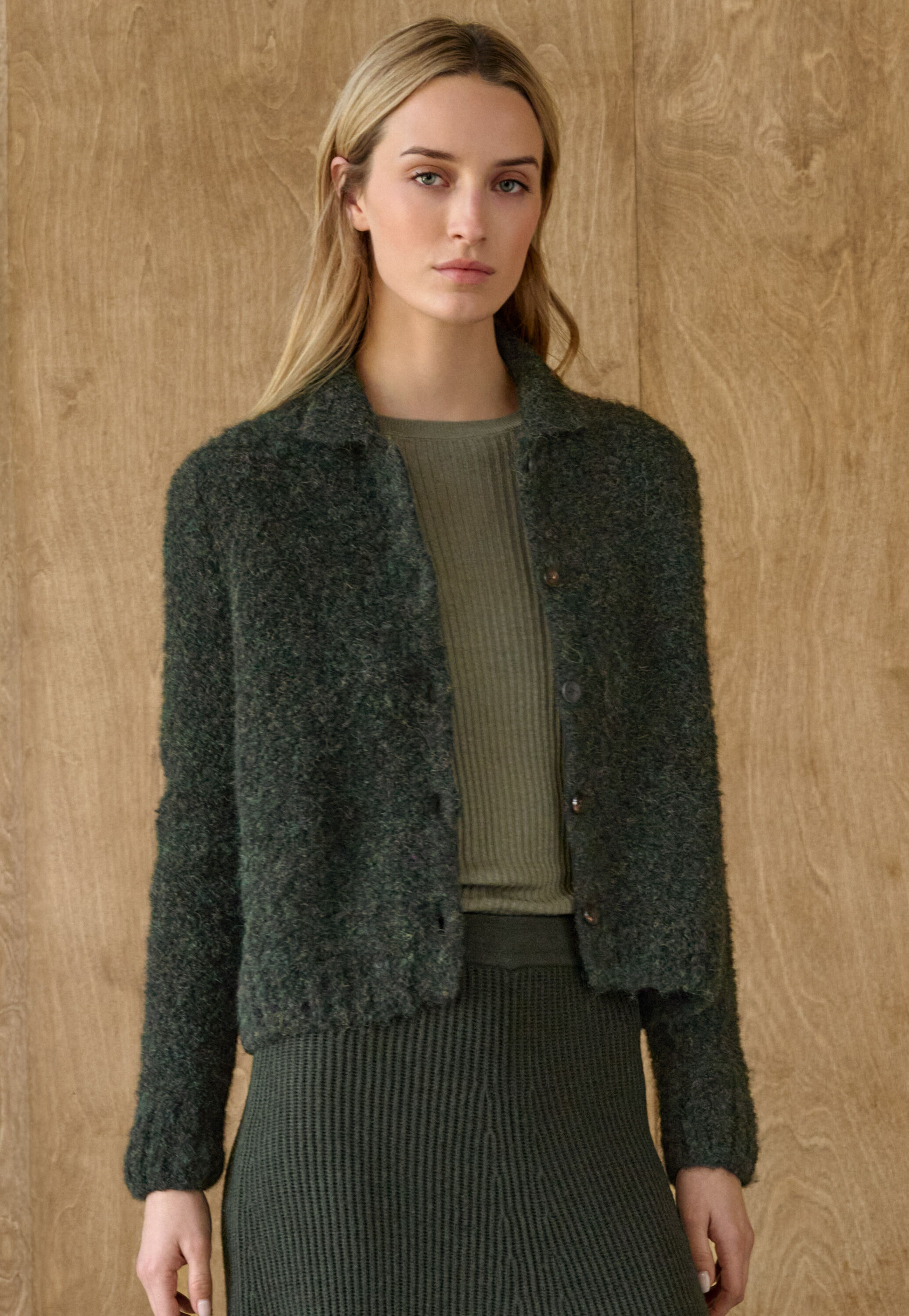 Collared cardigan