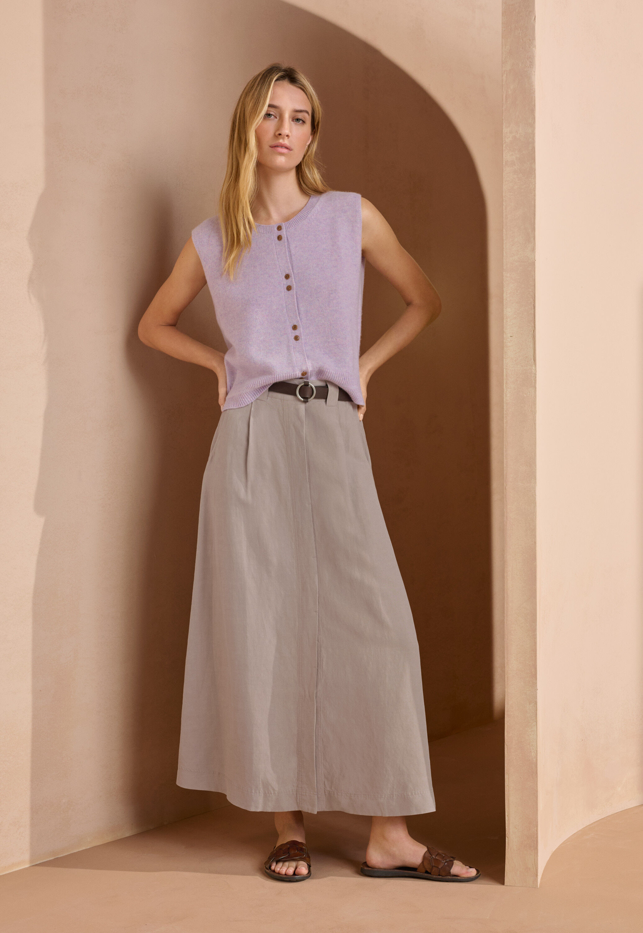 Peplum-detail dress