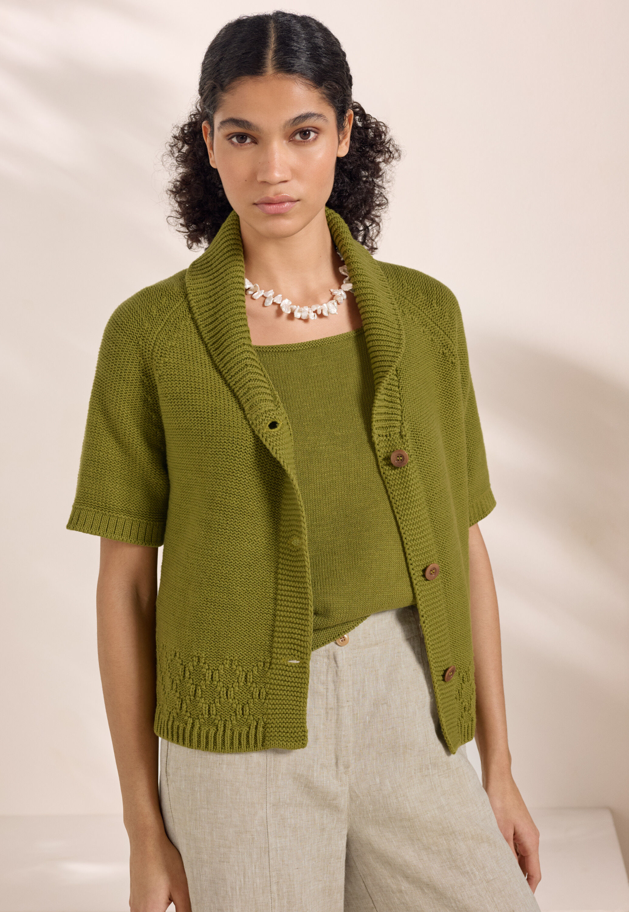 Peplum-detail dress