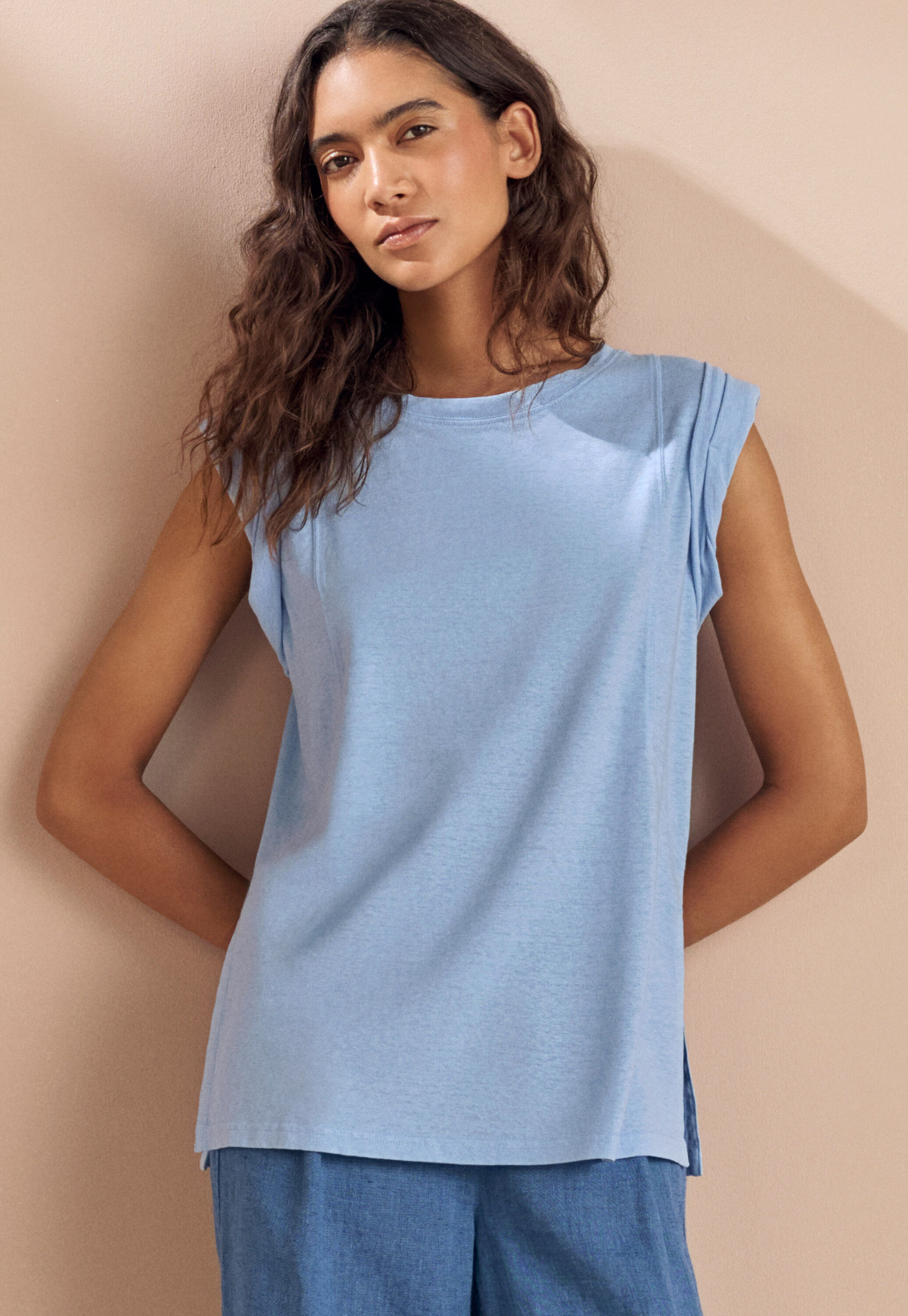 Peplum-detail dress