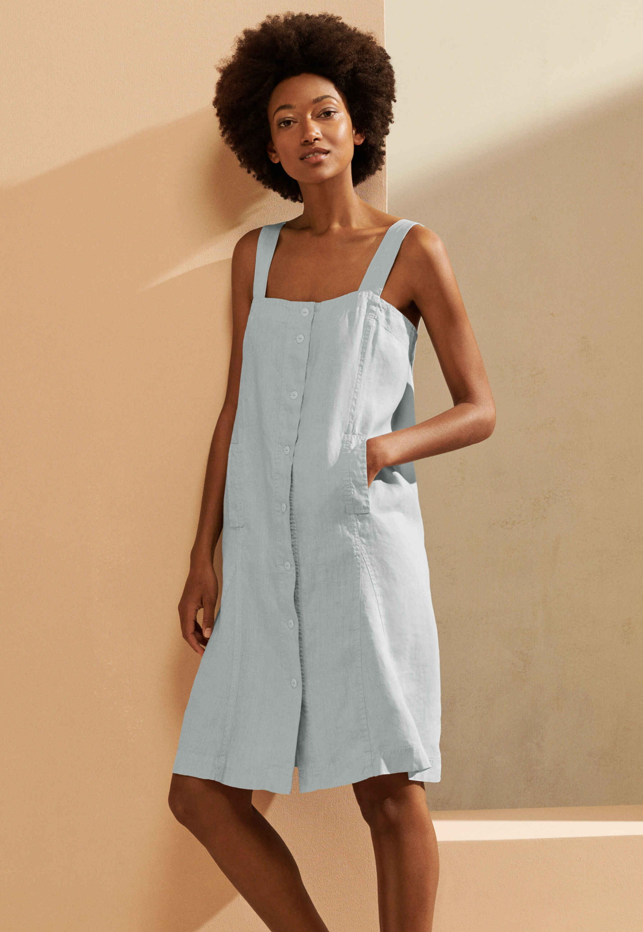 Peplum-detail dress