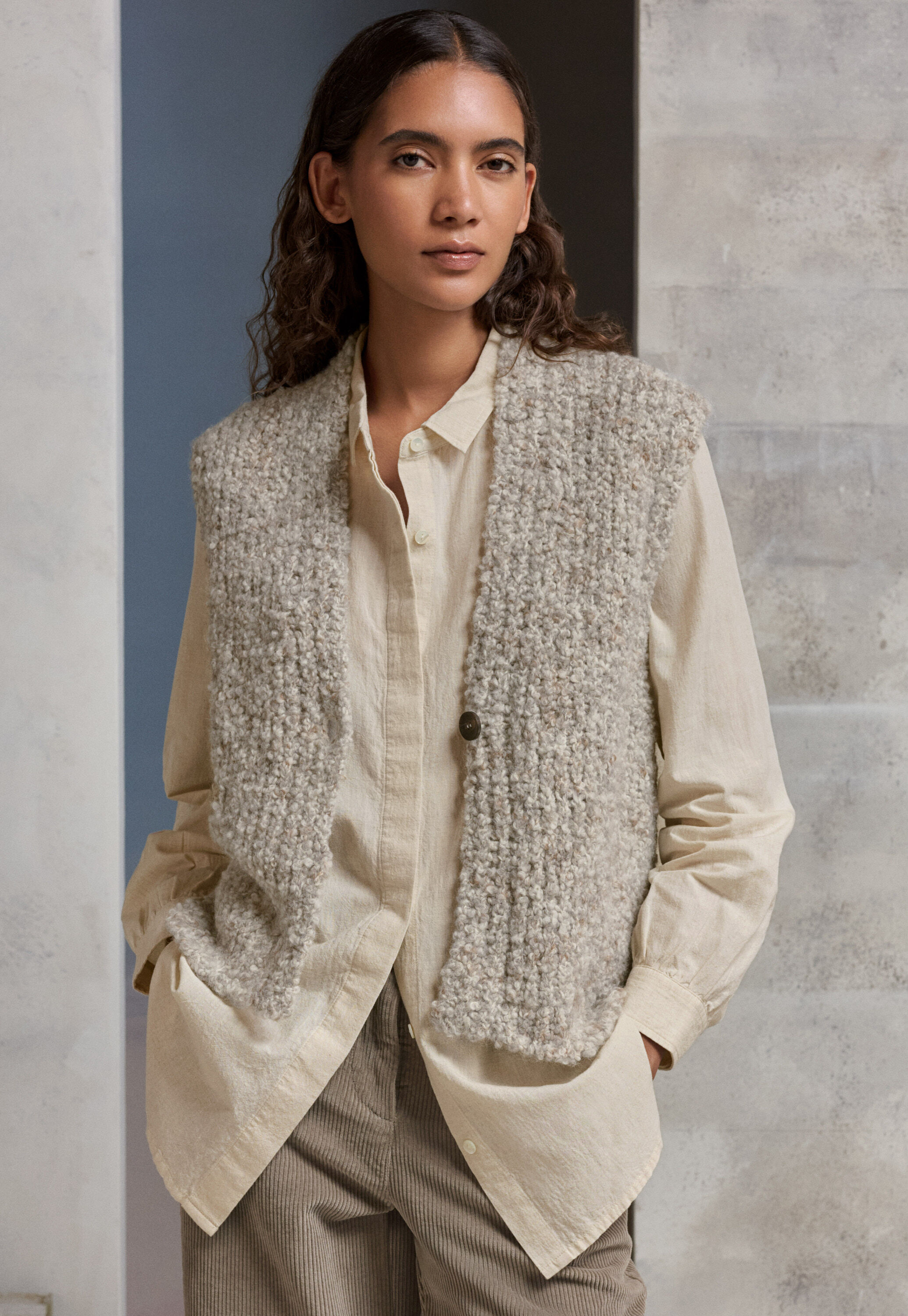 Knitted gilet
