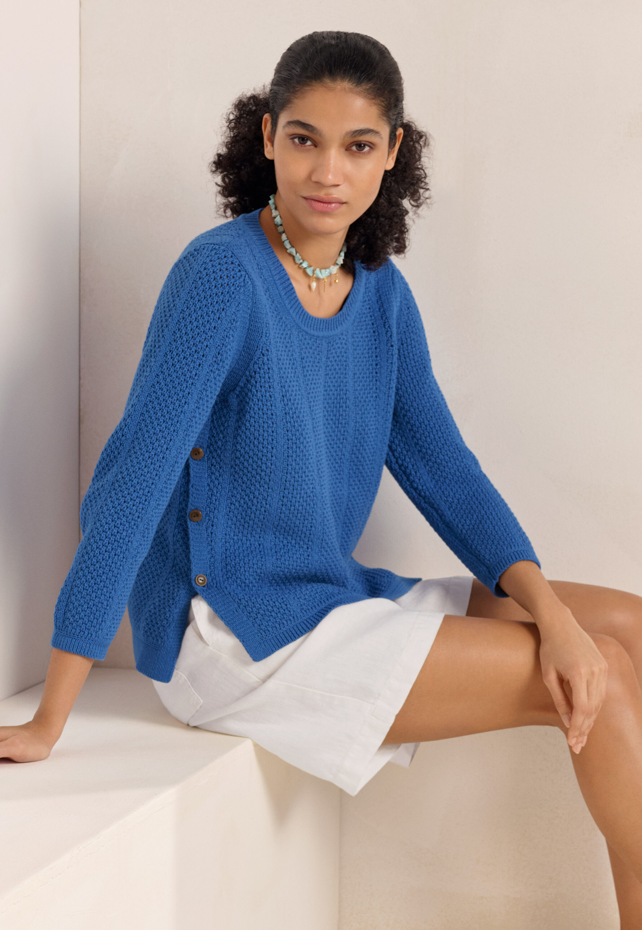 Peplum-detail dress