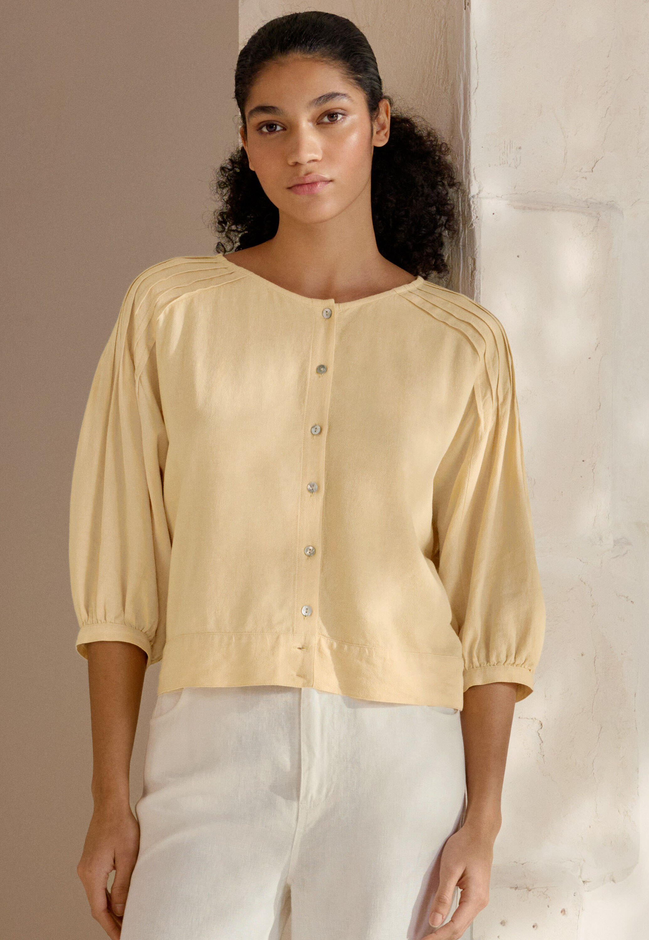 Peplum-detail dress