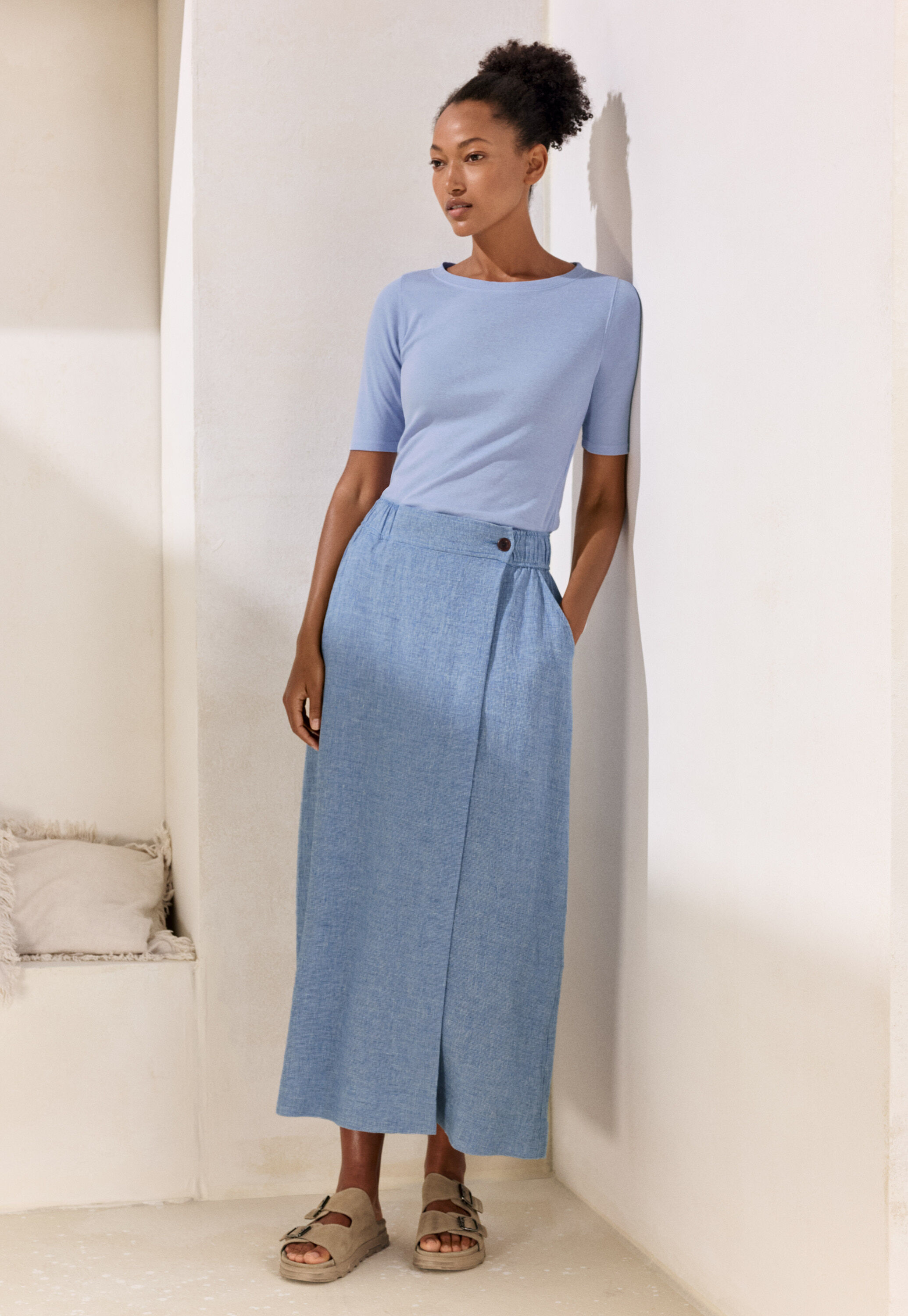 Peplum-detail dress