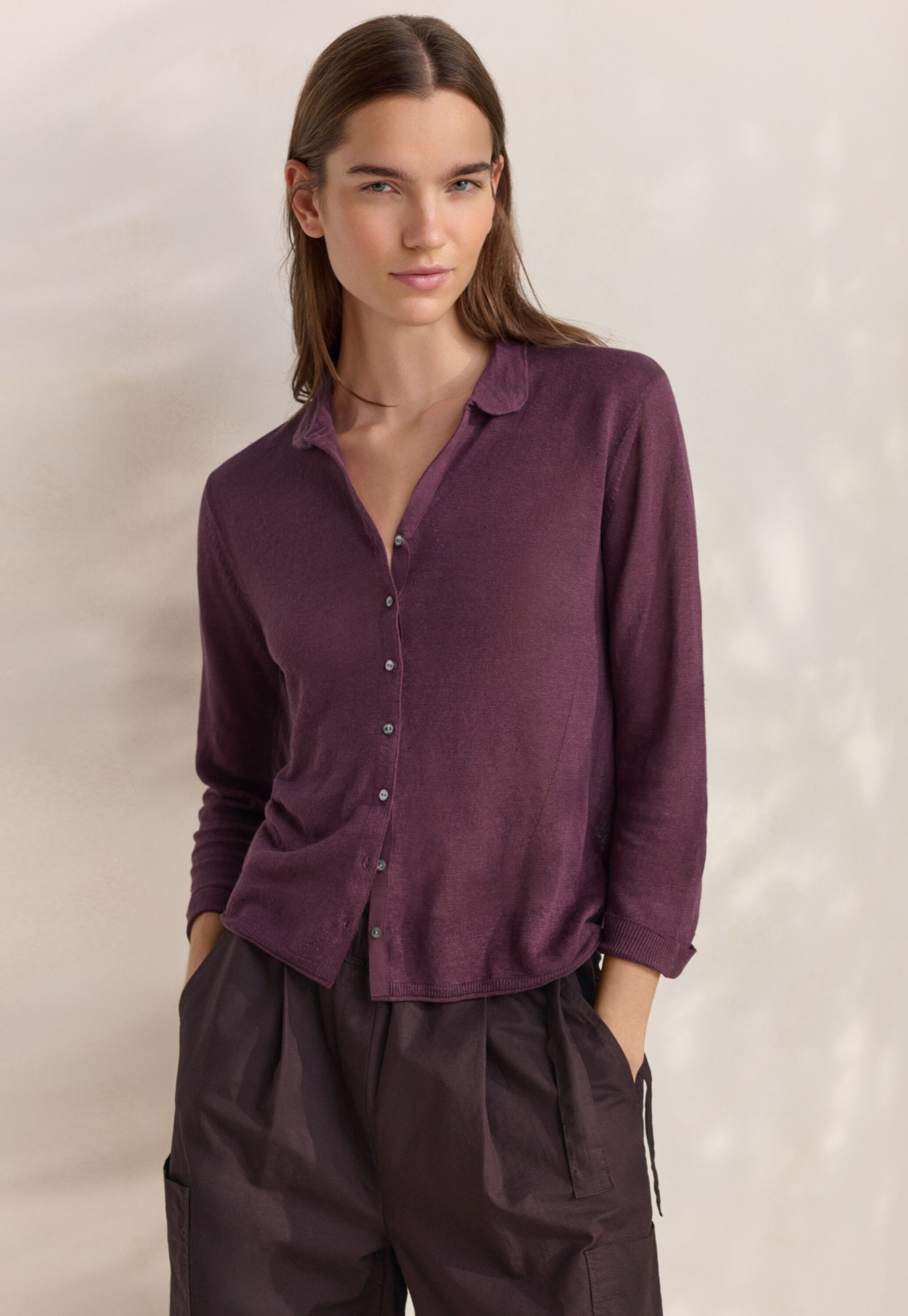 Peplum-detail dress