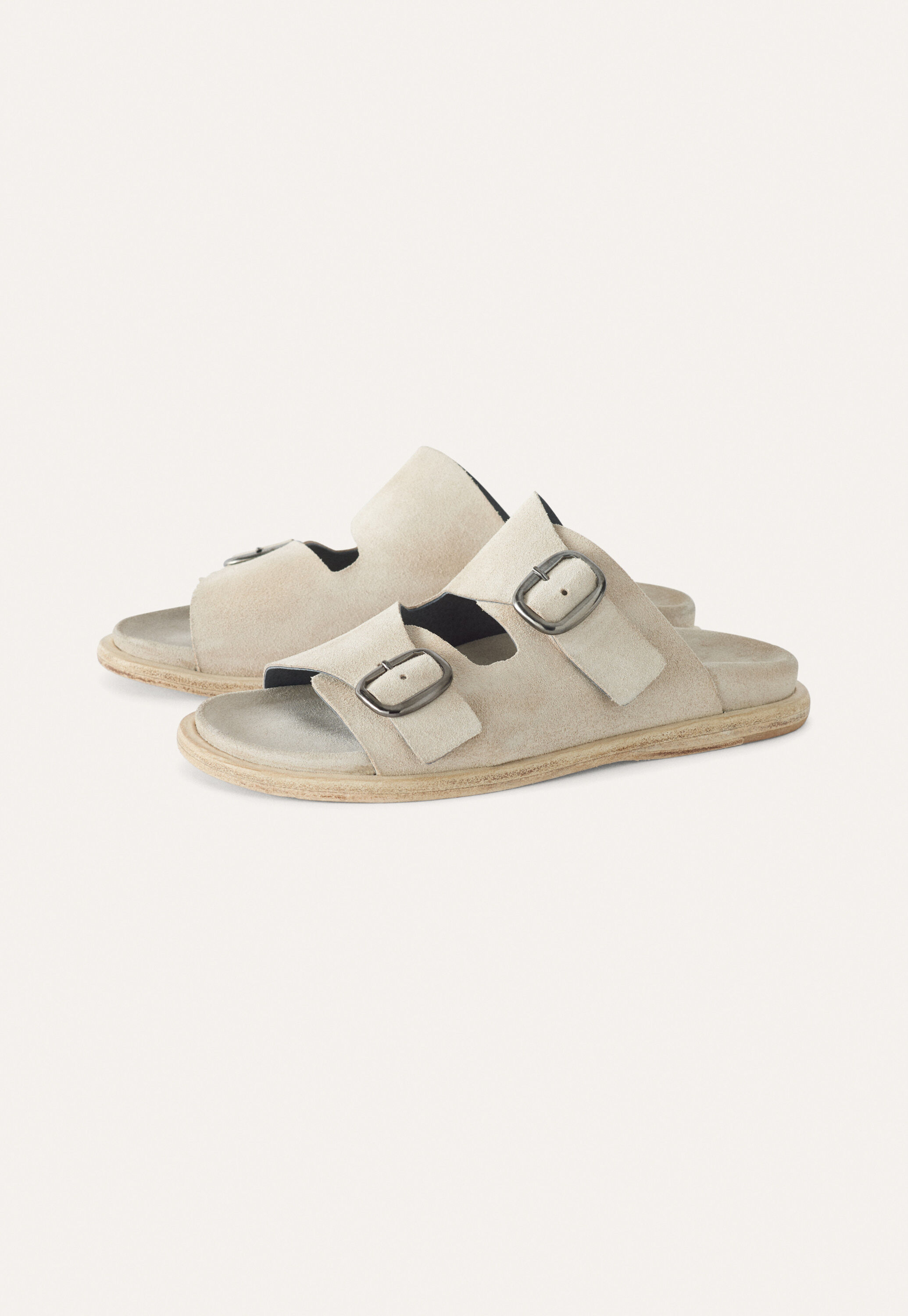 Double-buckle sandals