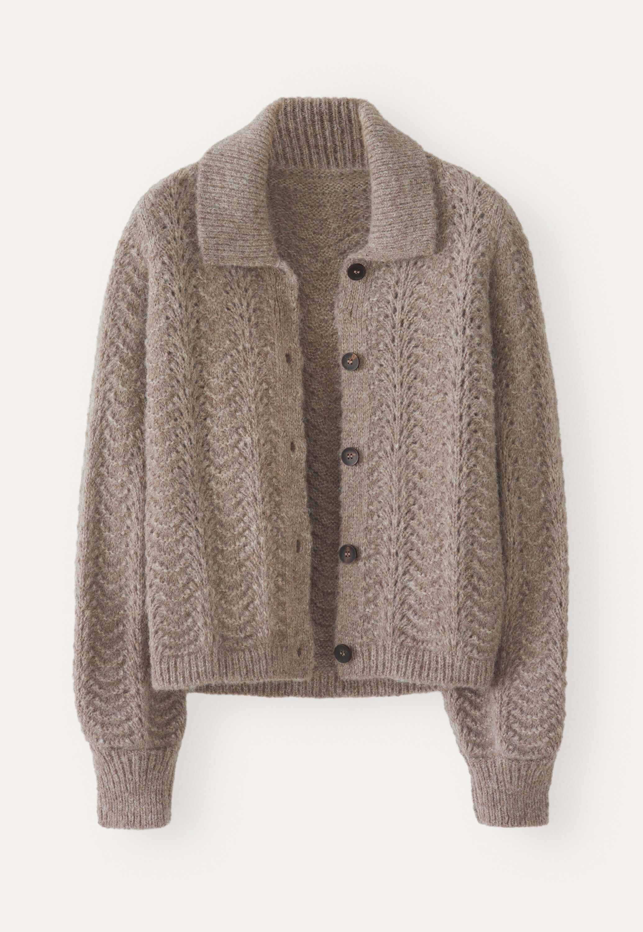 Pointelle cardigan